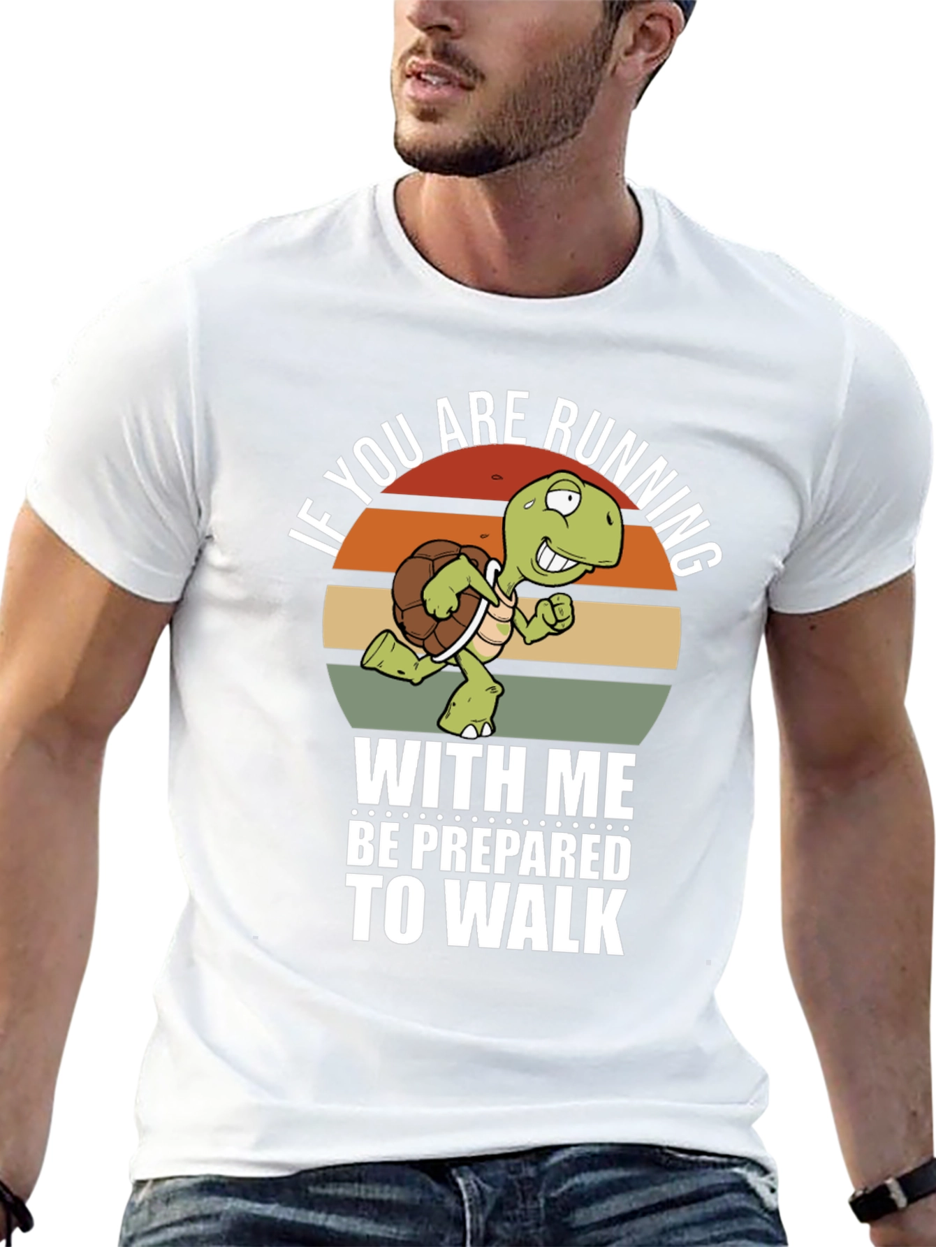 Funny Turtle Running T-Shirt - Be Prepared to Walk