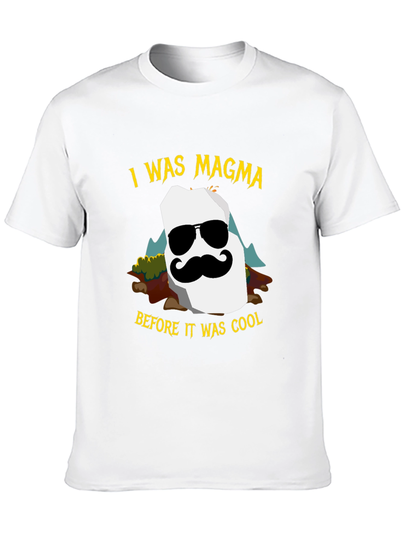 I Was Magma Cool Graphic Tee - Black