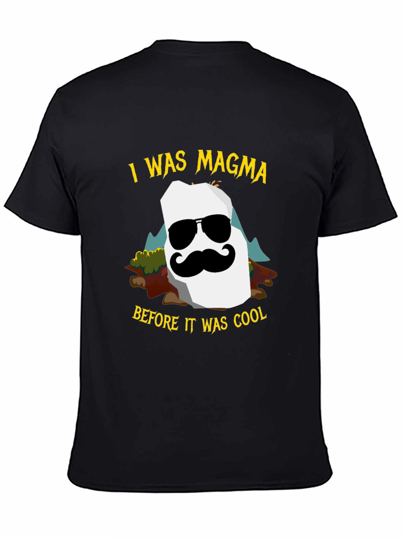 I Was Magma Cool Graphic Tee - Black
