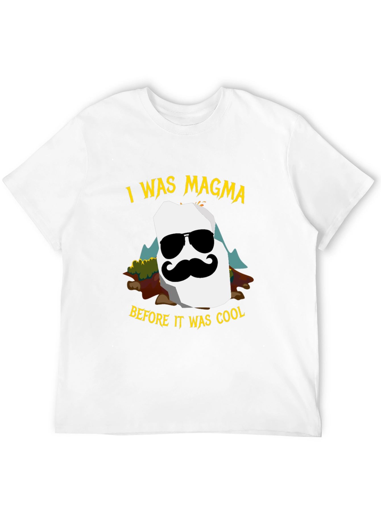 I Was Magma Cool Graphic Tee - Black