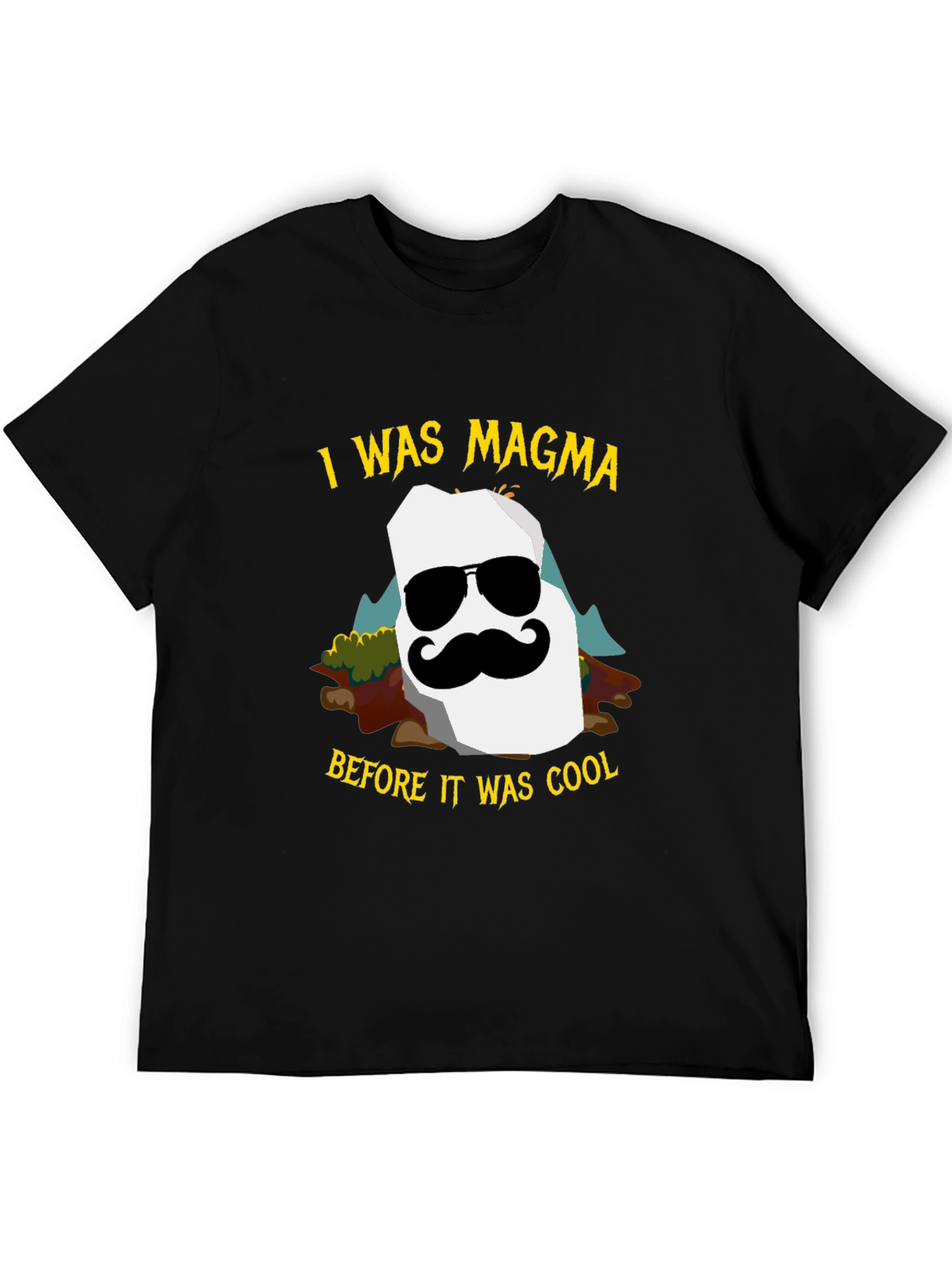 I Was Magma Cool Graphic Tee - Black