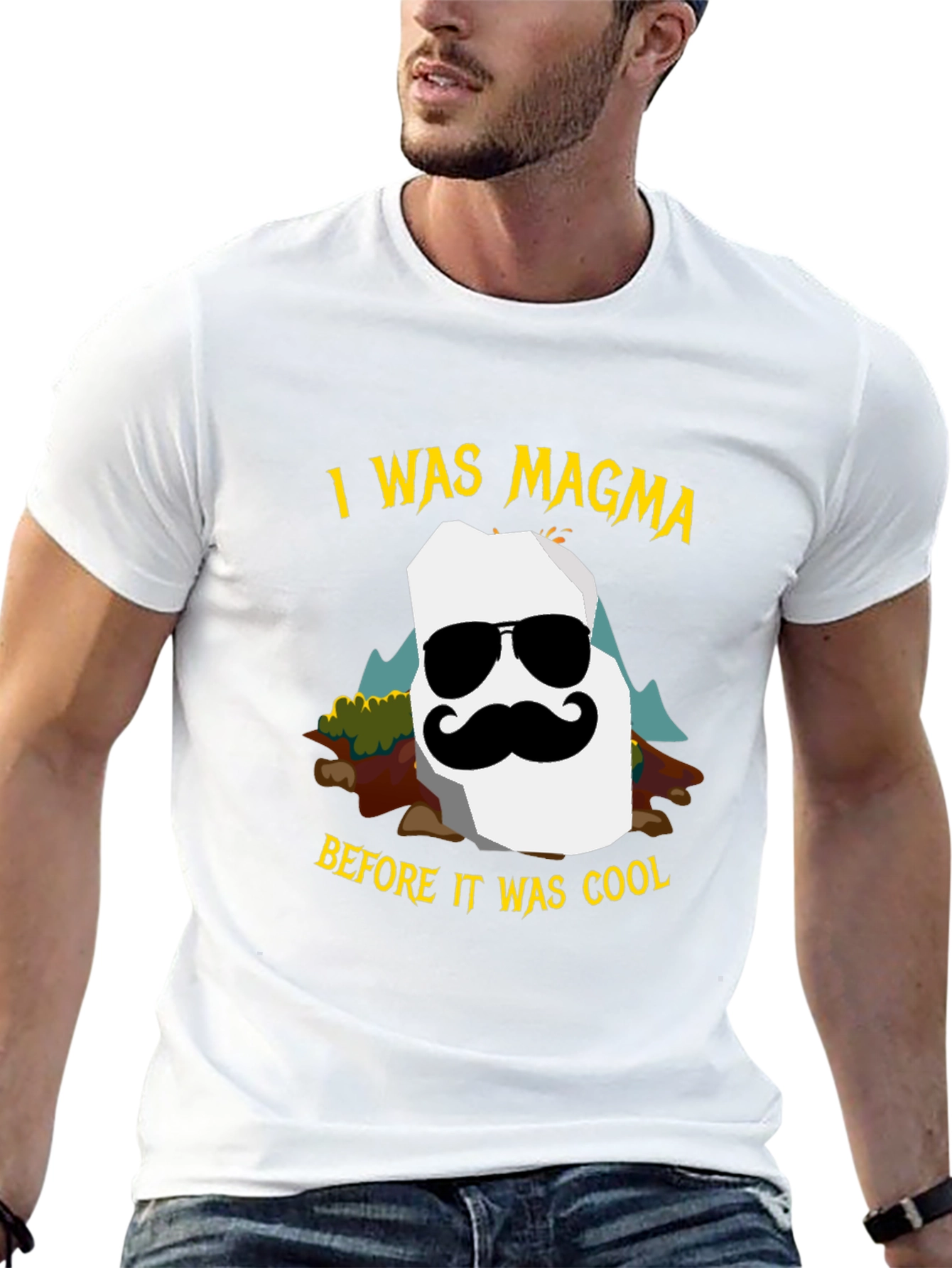 I Was Magma Cool Graphic Tee - Black
