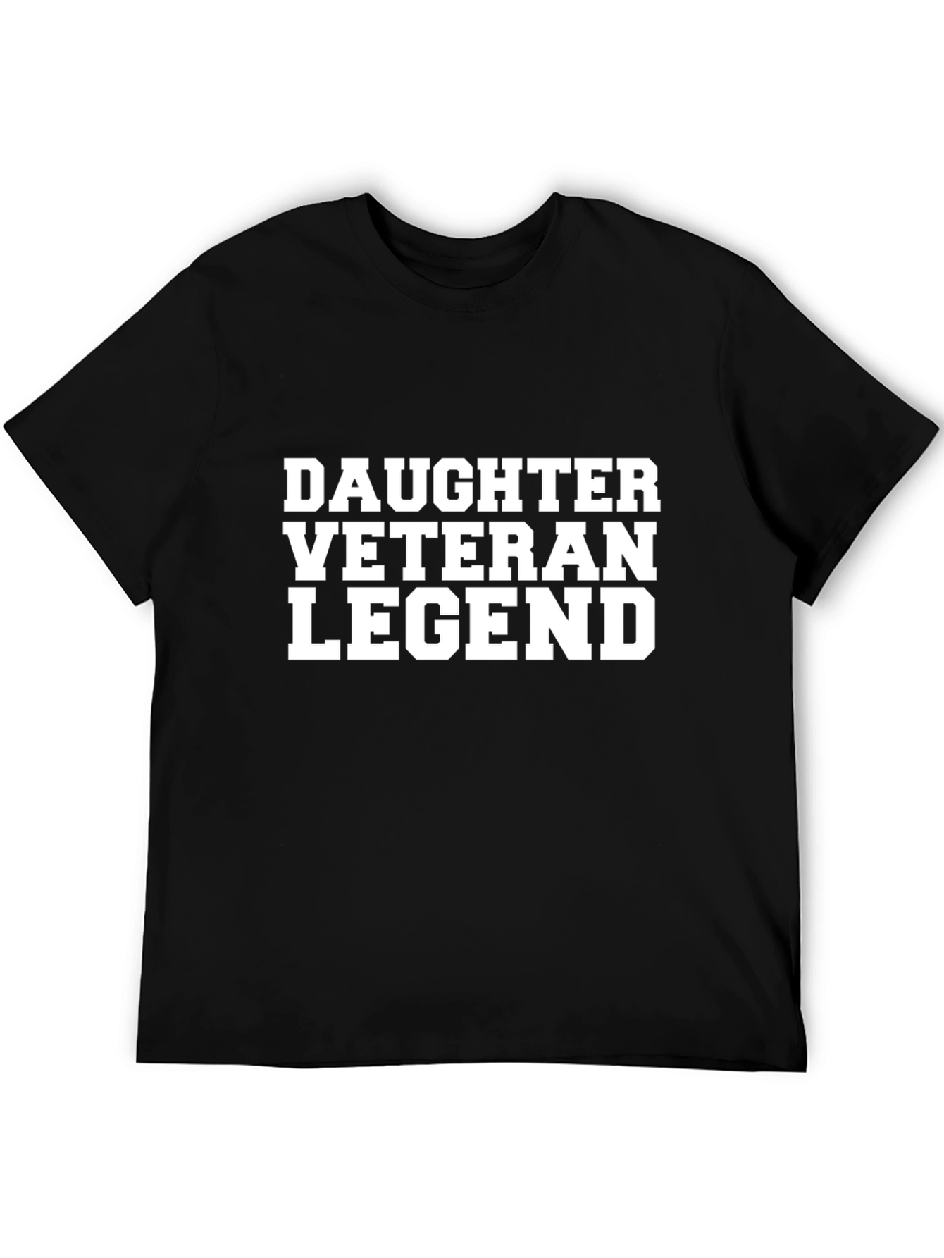 Daughter Veteran Legend T-Shirt - Black