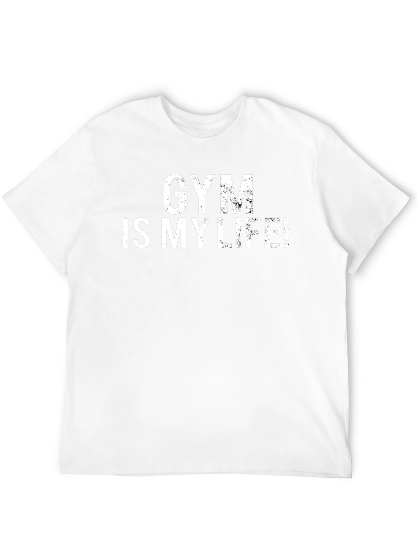 Gym Is My Life Black Graphic T-Shirt