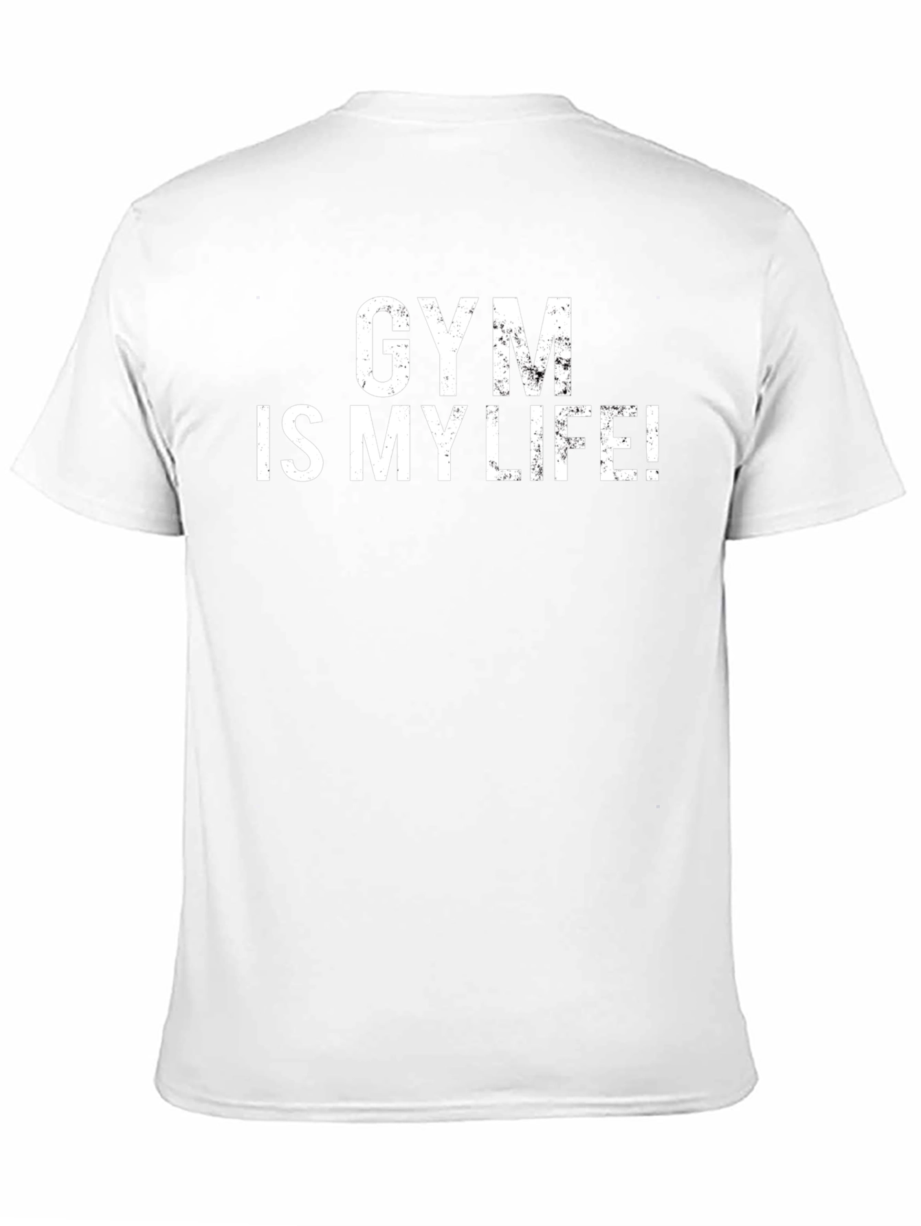 Gym Is My Life Black Graphic T-Shirt