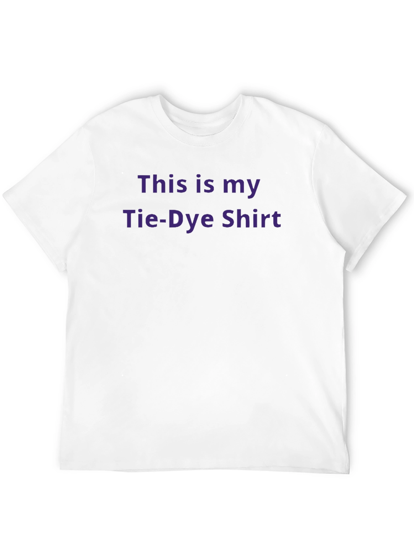 Funny Tie-Dye Shirt - Mens Black Cotton Tee
