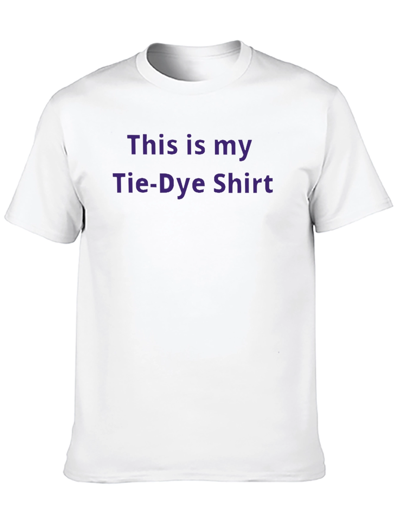Funny Tie-Dye Shirt - Mens Black Cotton Tee