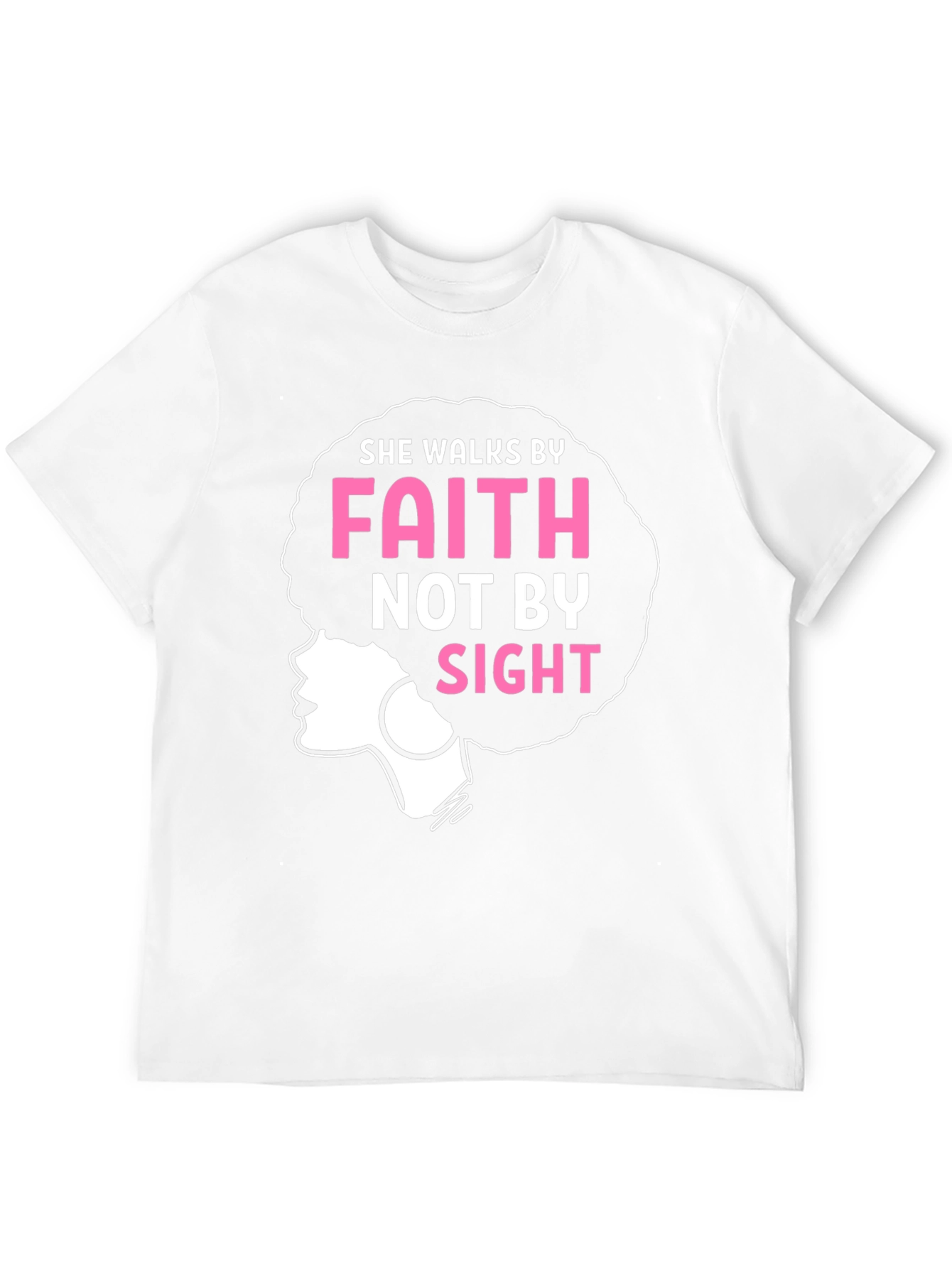 Faith Afro Graphic Tee - Walk by Faith Shirt
