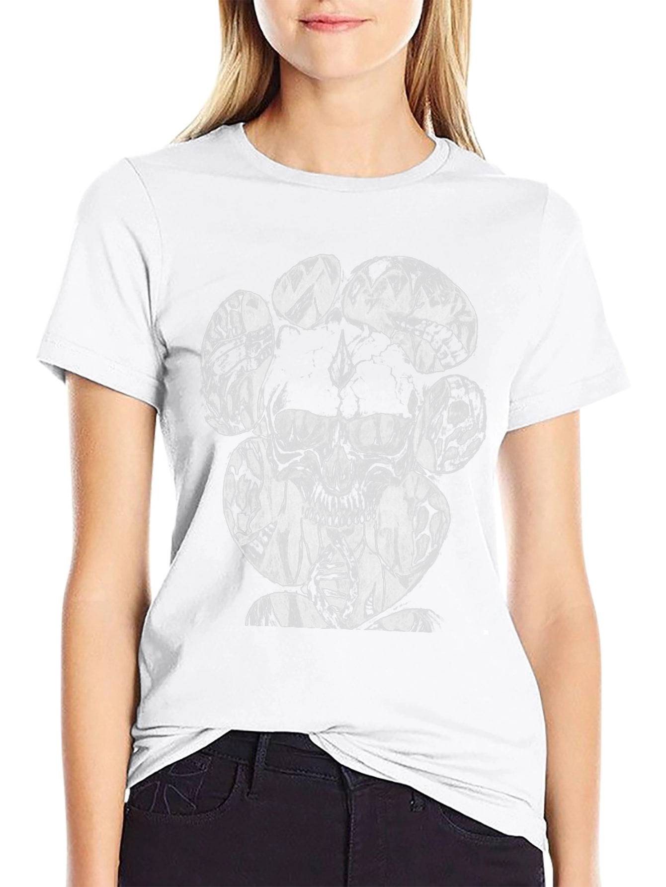 Skull & DNA Graphic Black T-Shirt