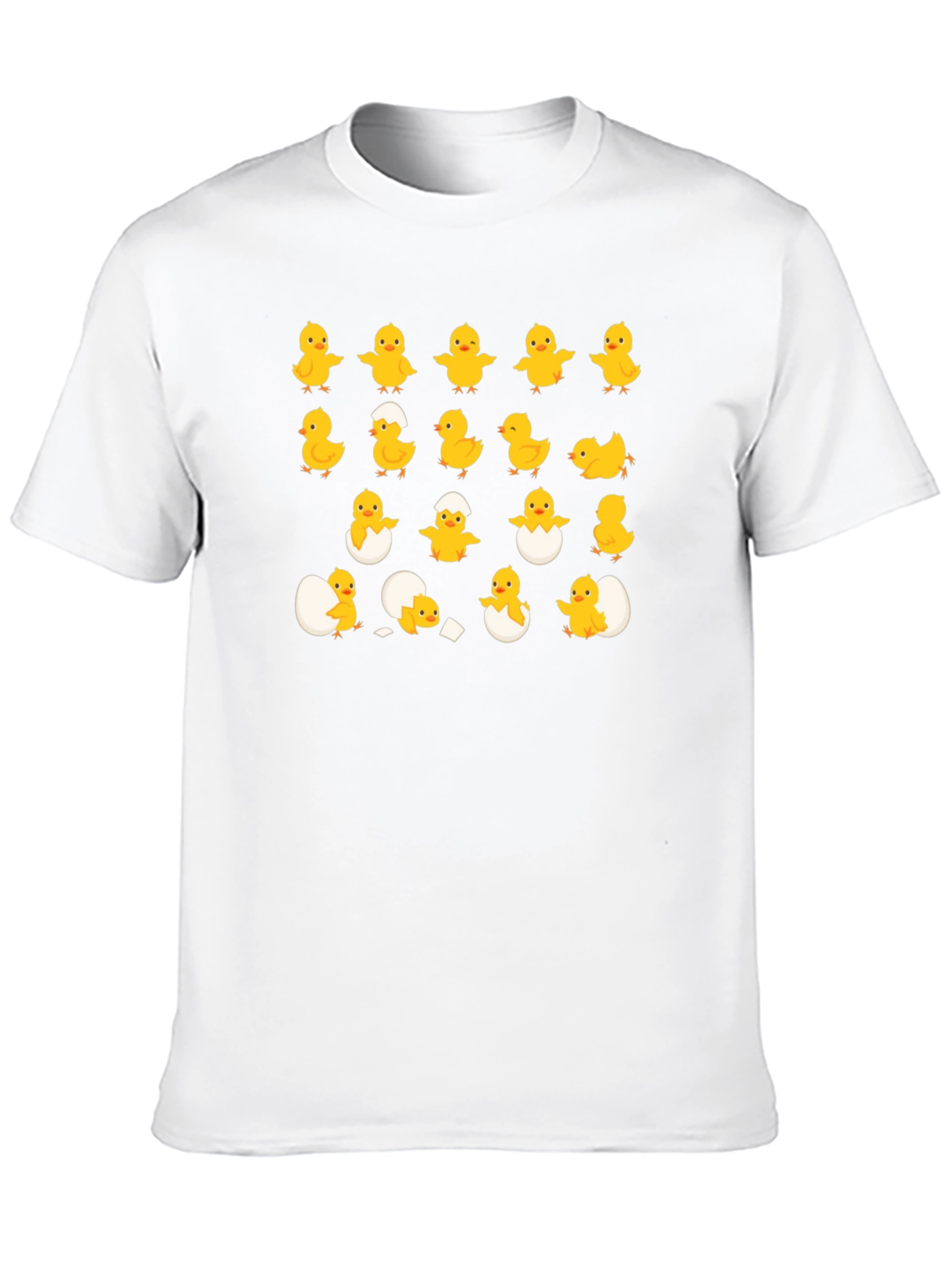 Cute Chick Hatching Black T-Shirt