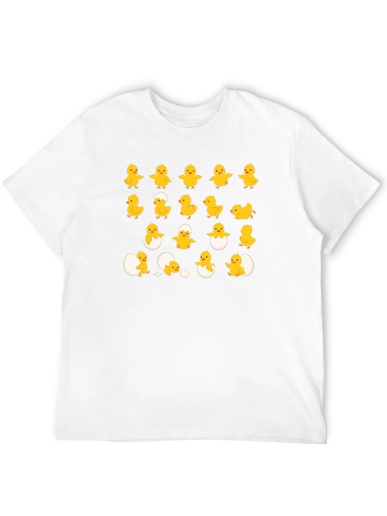 Cute Chick Hatching Black T-Shirt