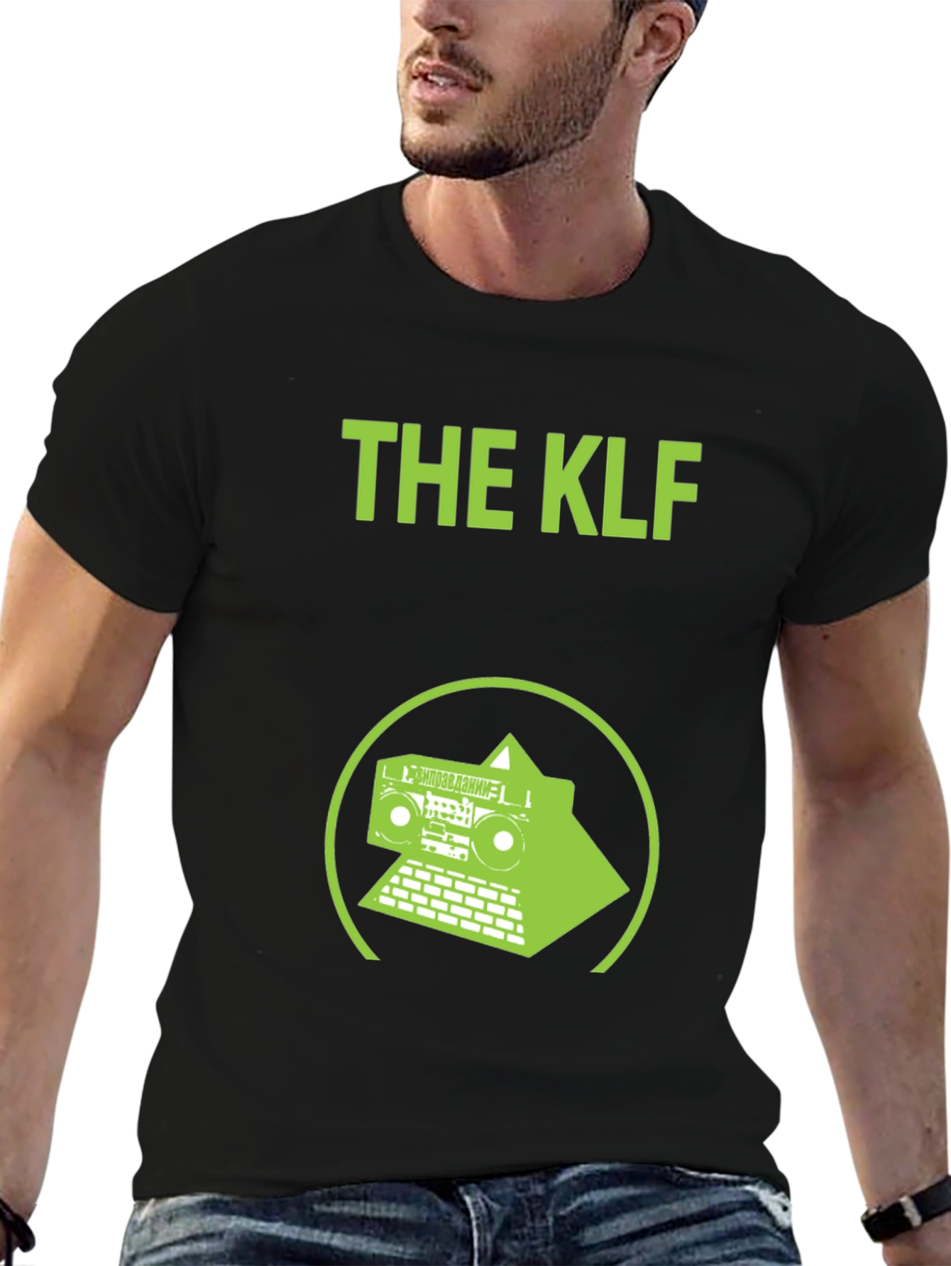 The KLF T-Shirt Boombox Pyramid Black Cotton Tee
