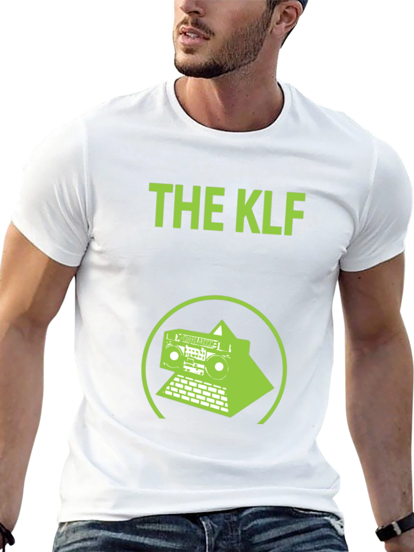 The KLF T-Shirt Boombox Pyramid Black Cotton Tee