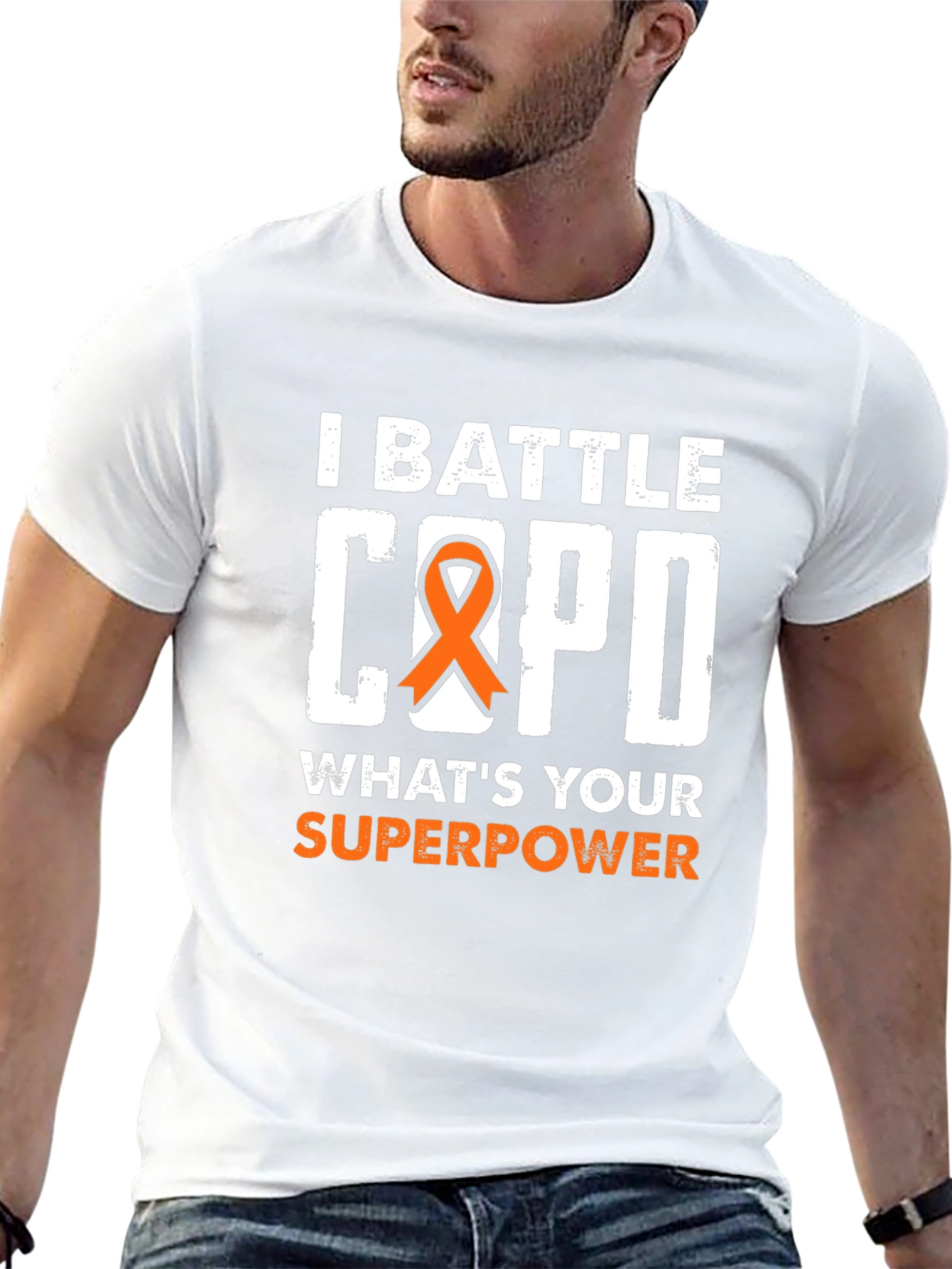I Battle COPD T-Shirt: Superpower Awareness Tee
