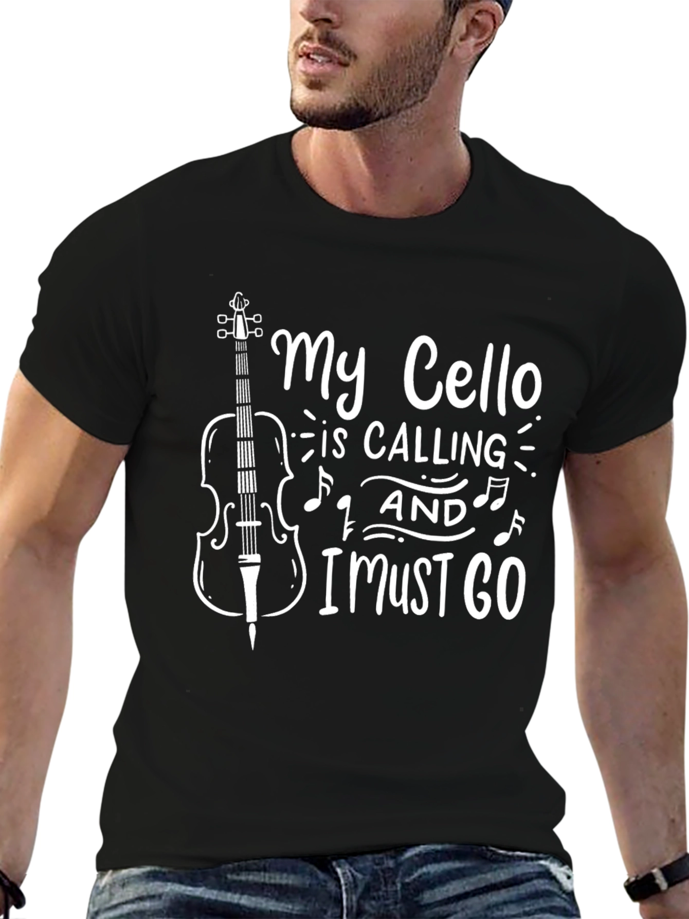 My Cello Is Calling T-Shirt for Music Lovers