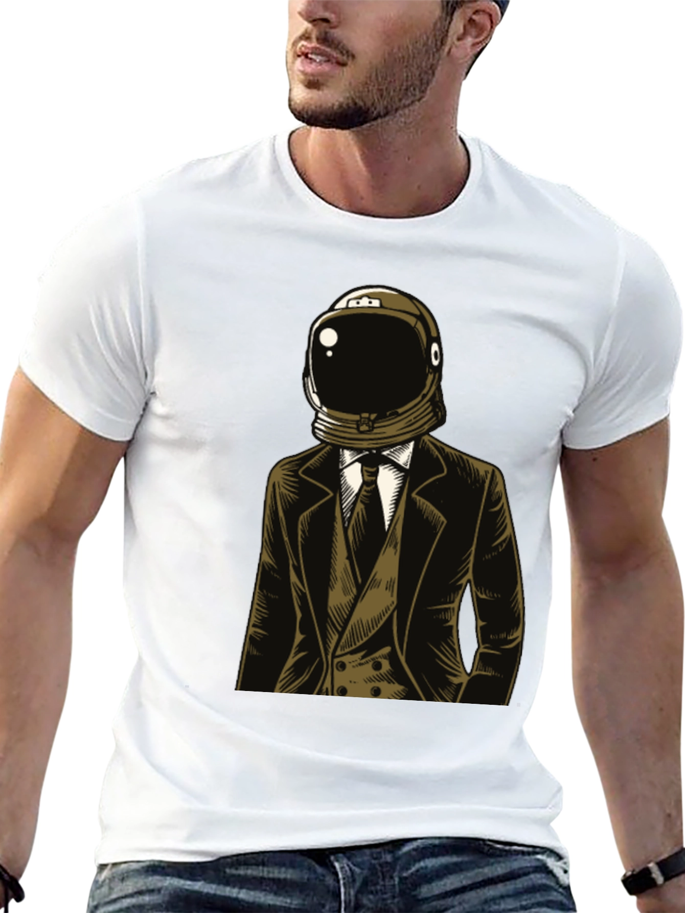 Astronaut Suit Graphic T-Shirt - Unique Design