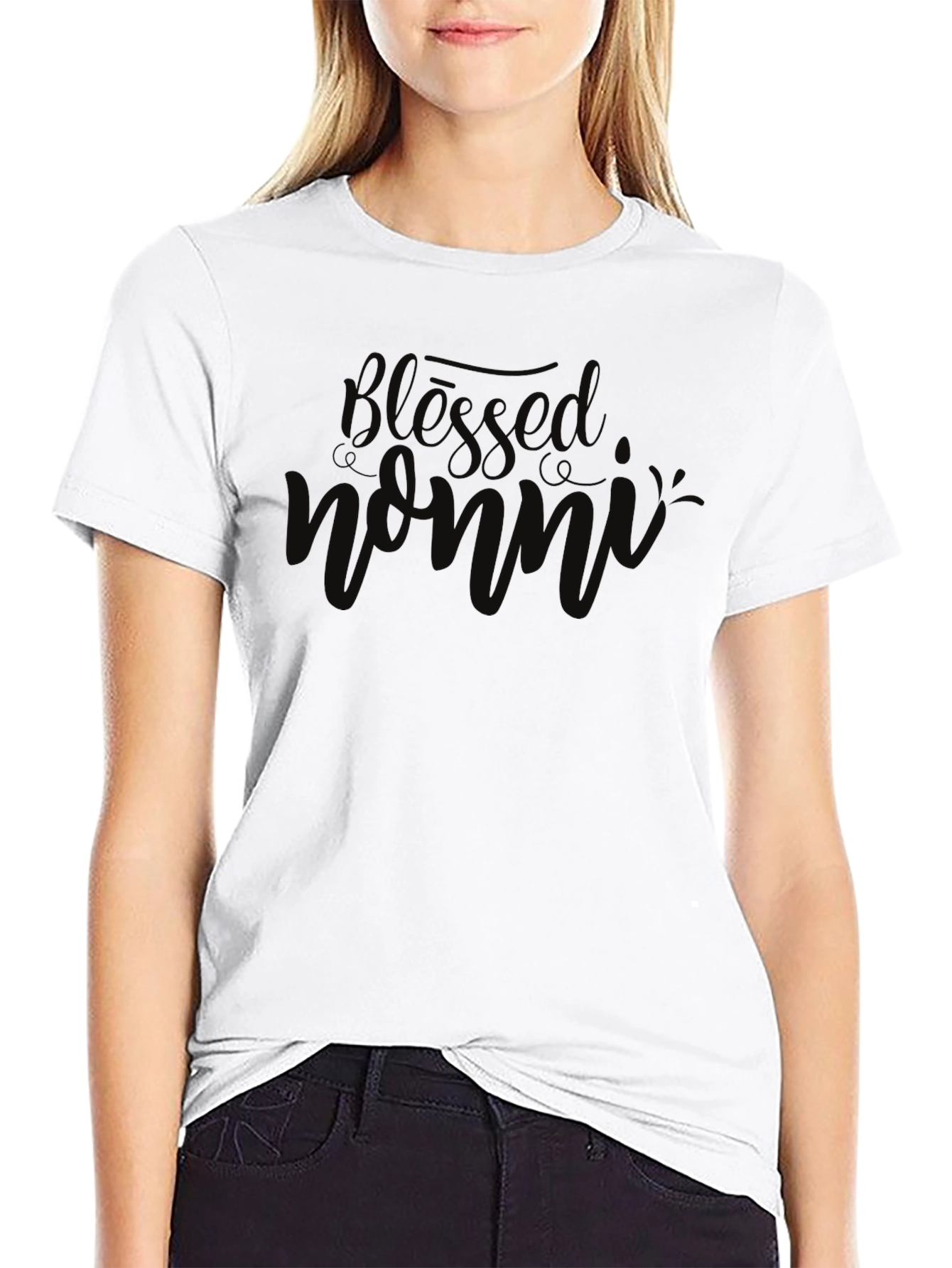 Blessed Nonni Black T-Shirt