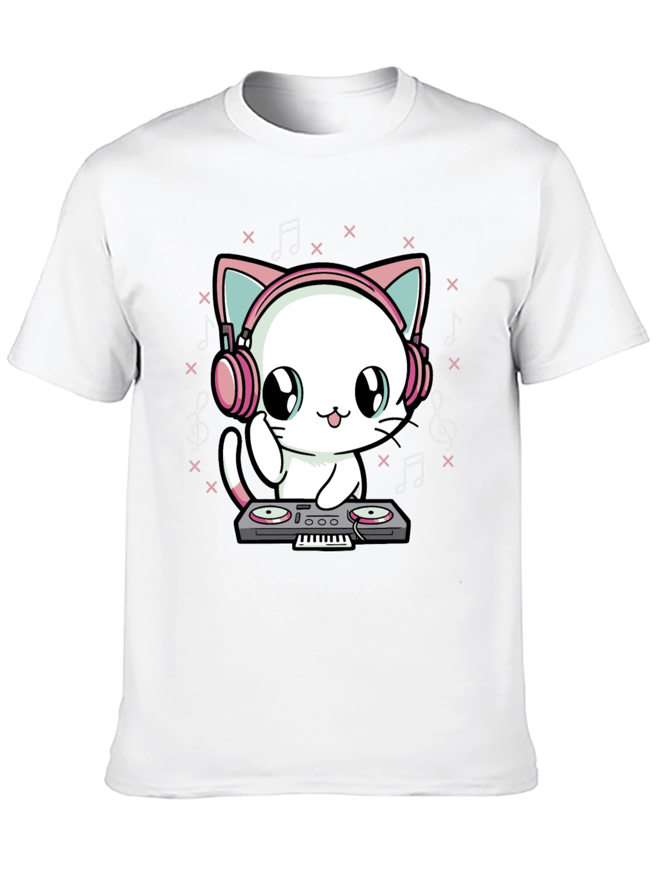 DJ Cat T-Shirt - Cute Music Lover Tee
