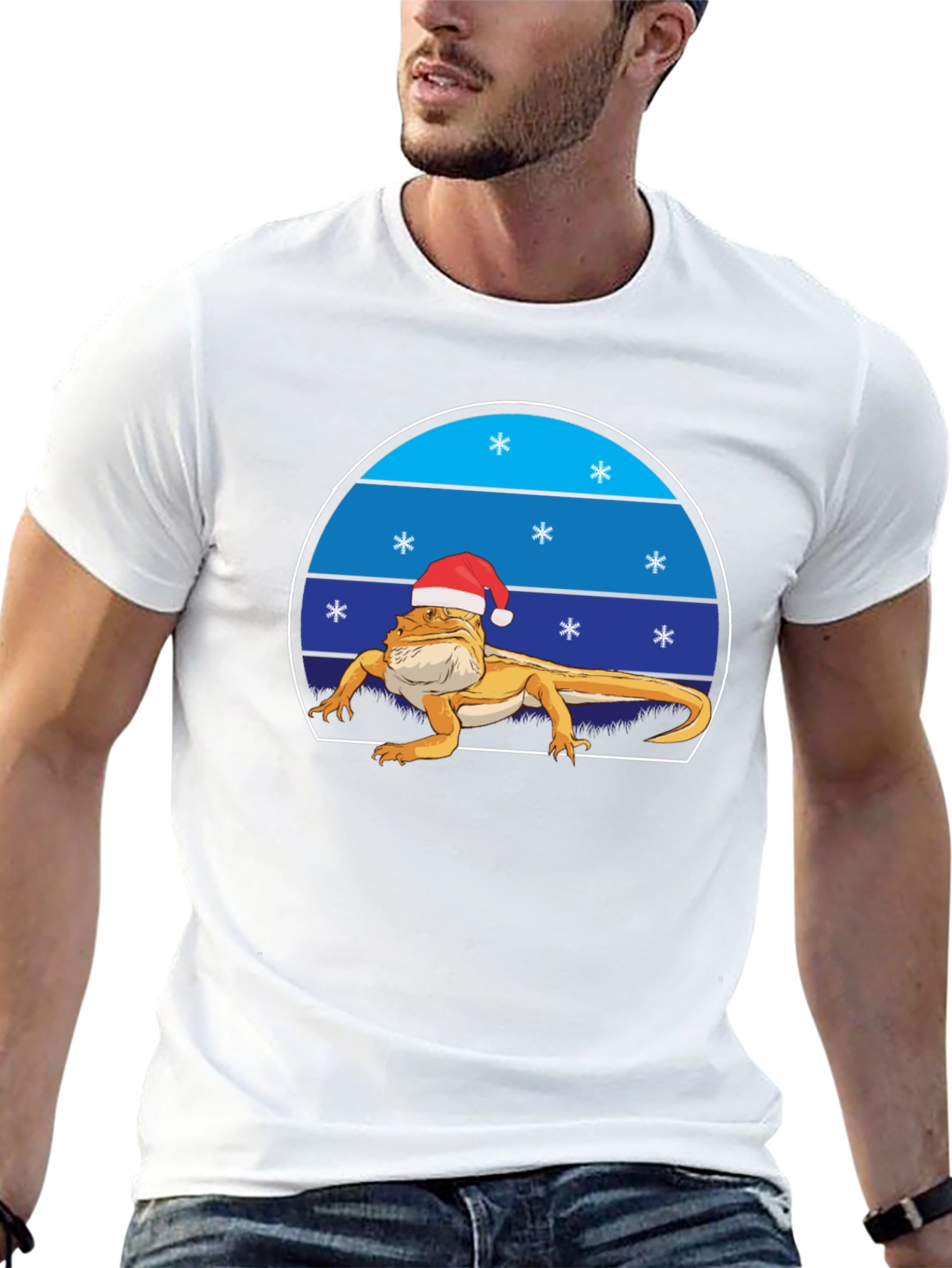 Festive Bearded Dragon Christmas T-Shirt