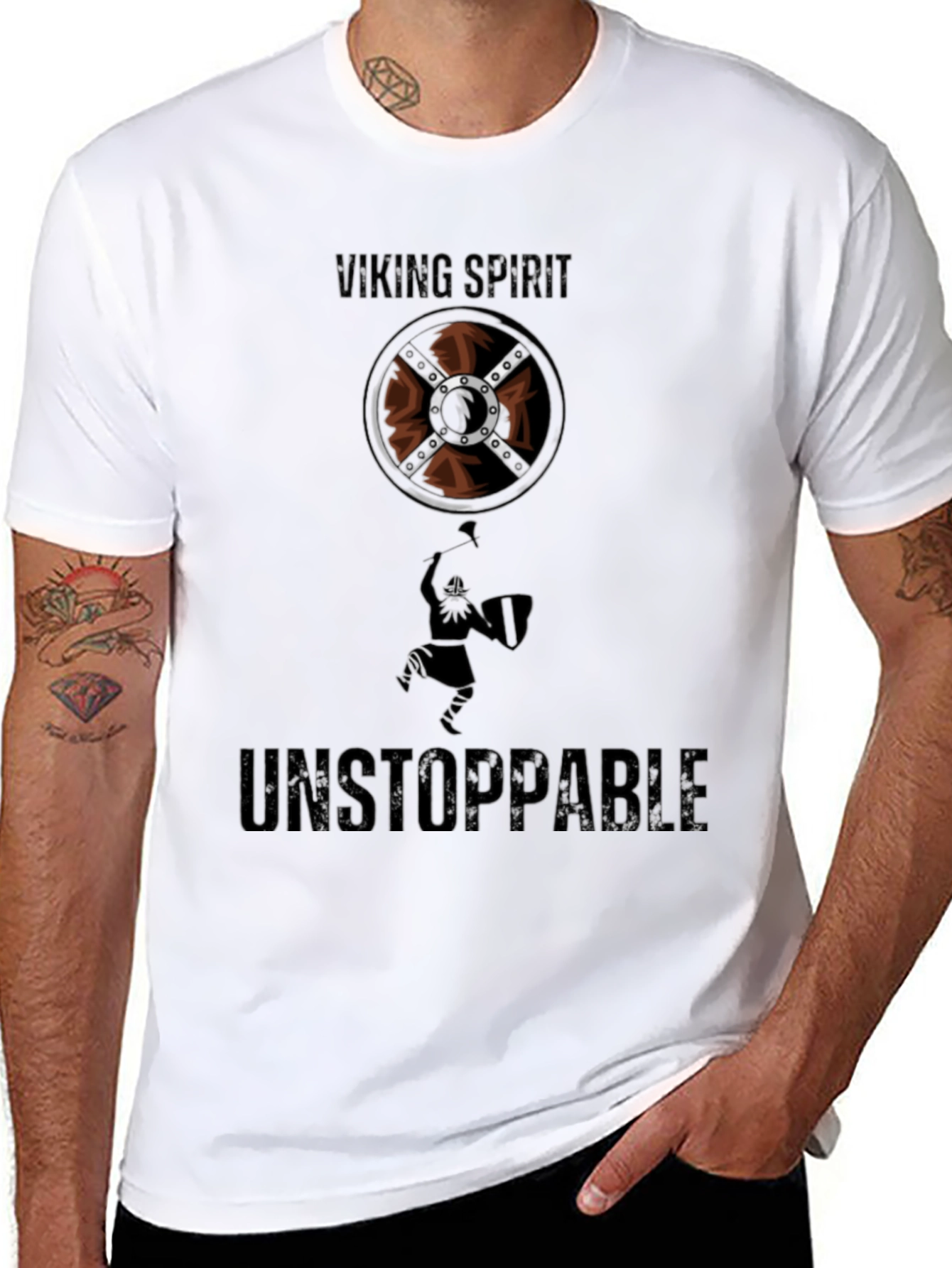 Viking Spirit Unstoppable Graphic T-Shirt