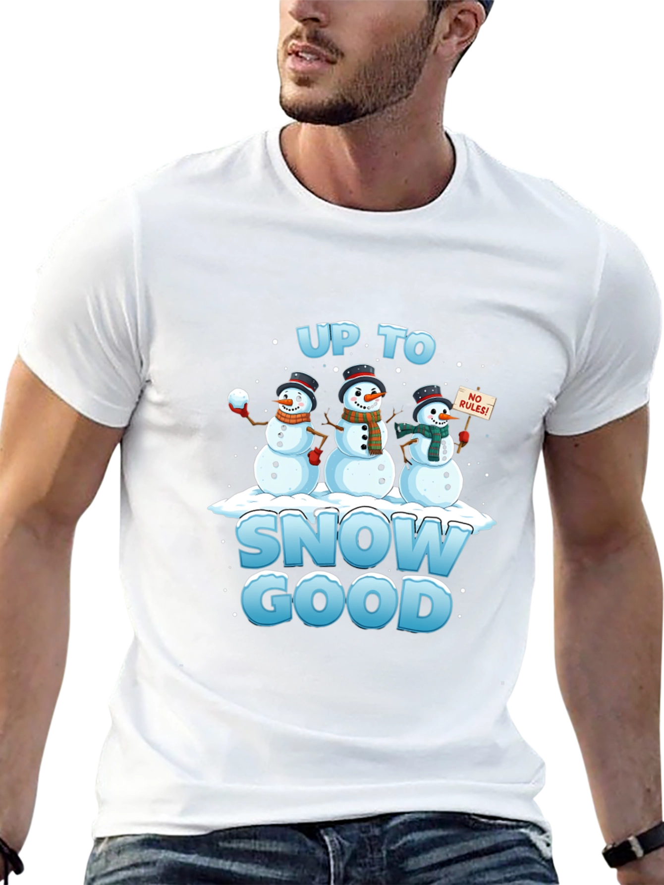 Up to Snow Good T-Shirt Funny Winter Snowmen