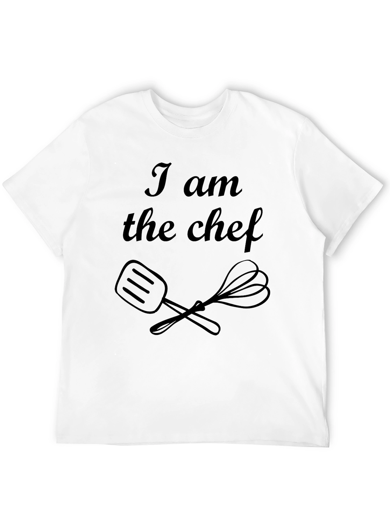 I Am The Chef Black T-Shirt