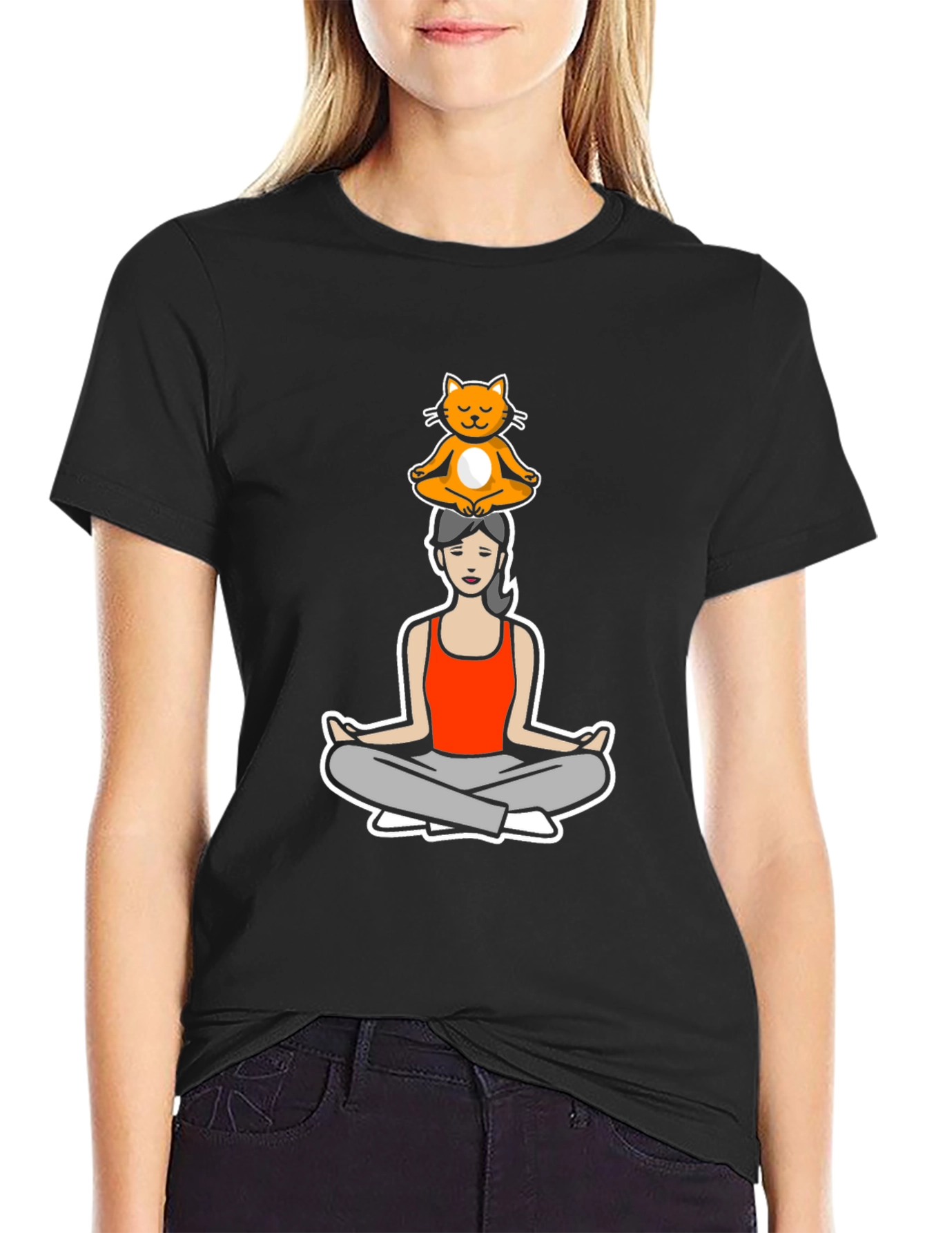Yoga Cat T-Shirt - Zen Master Tee