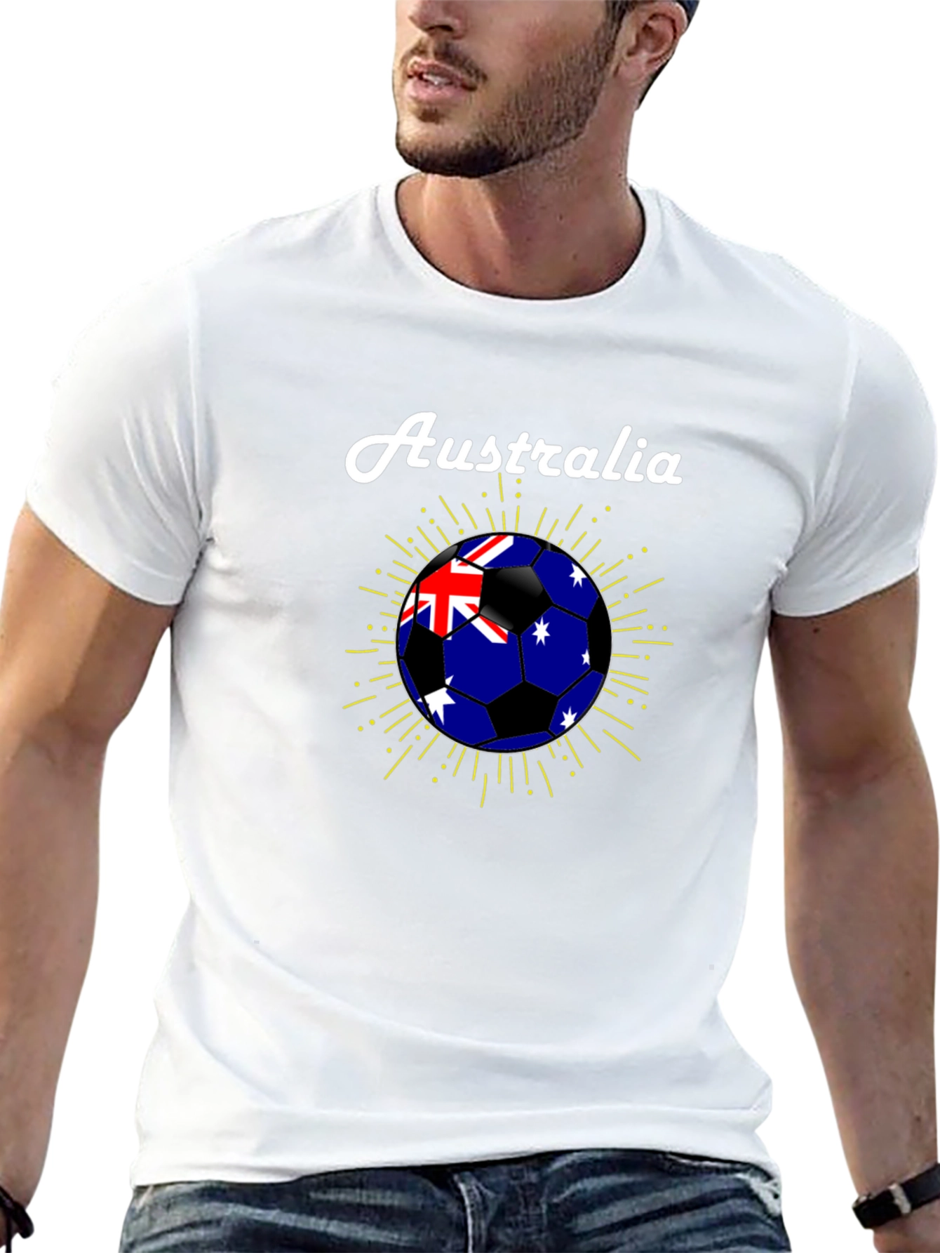 Australia Soccer Ball Graphic T-Shirt