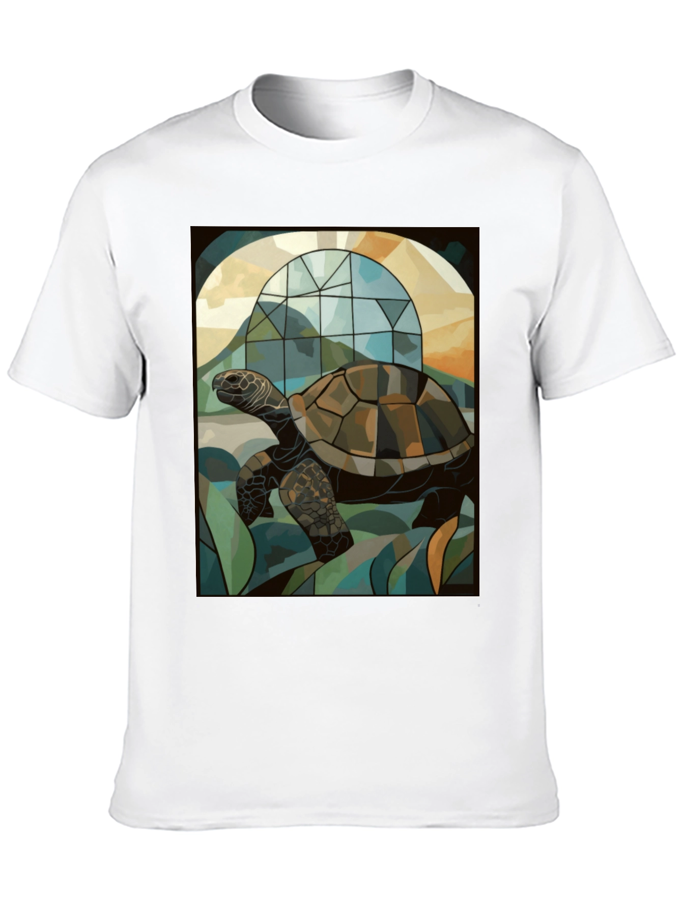 Turtle Stained Glass Graphic T-Shirt