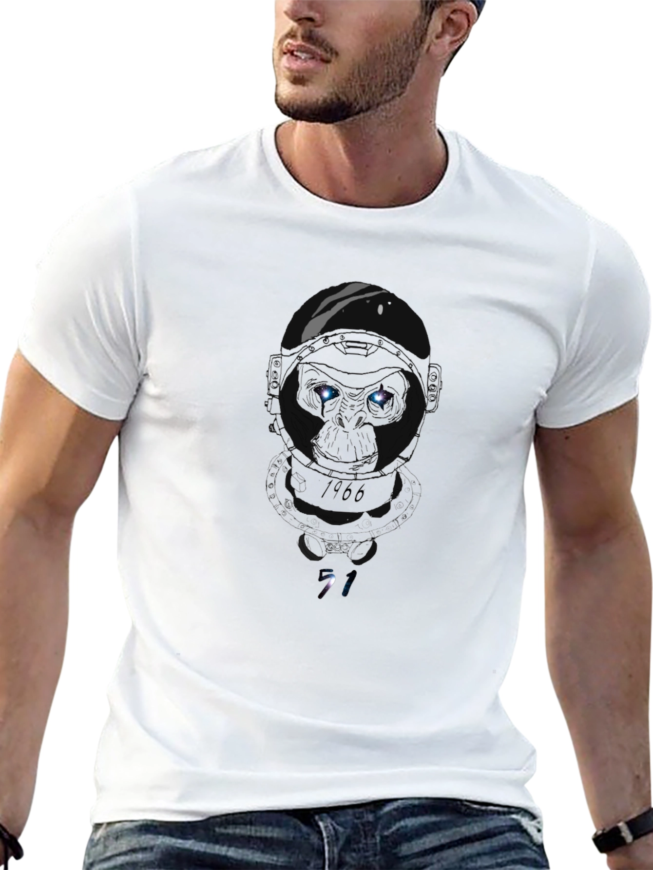 Astronaut Ape 1966 Graphic T-Shirt