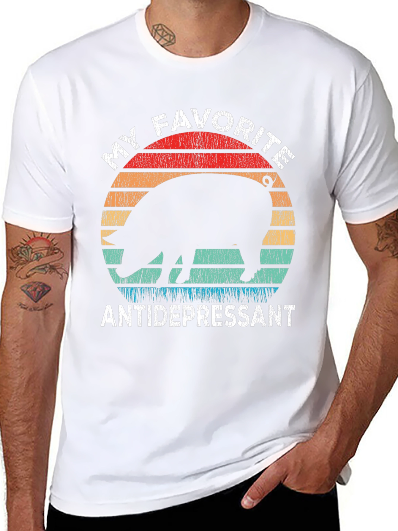 My Favorite Antidepressant Pig T-Shirt
