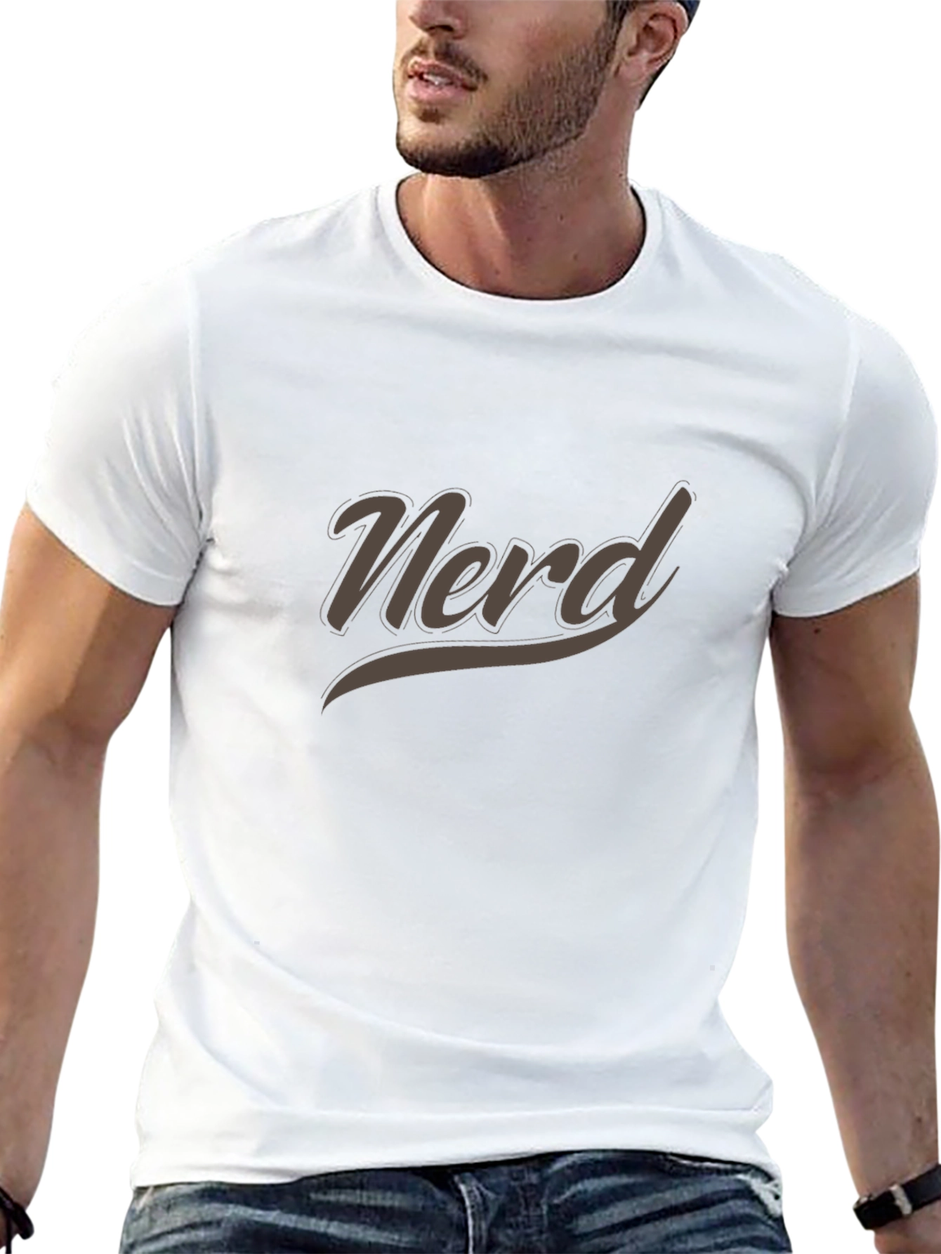 Nerd Graphic T-Shirt - Casual Short Sleeve Tee
