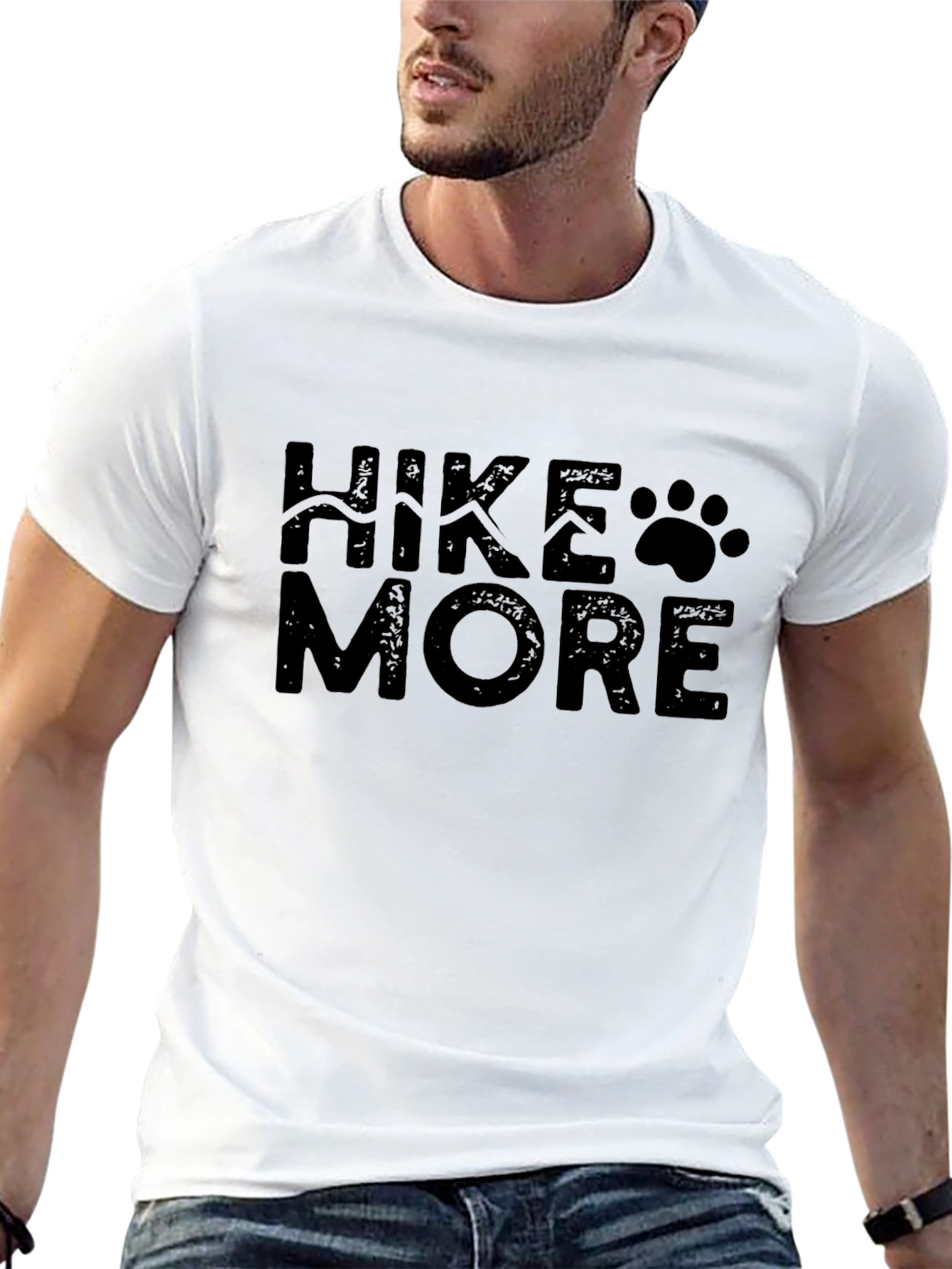 Hike More Graphic Tee - Black Casual Shirt