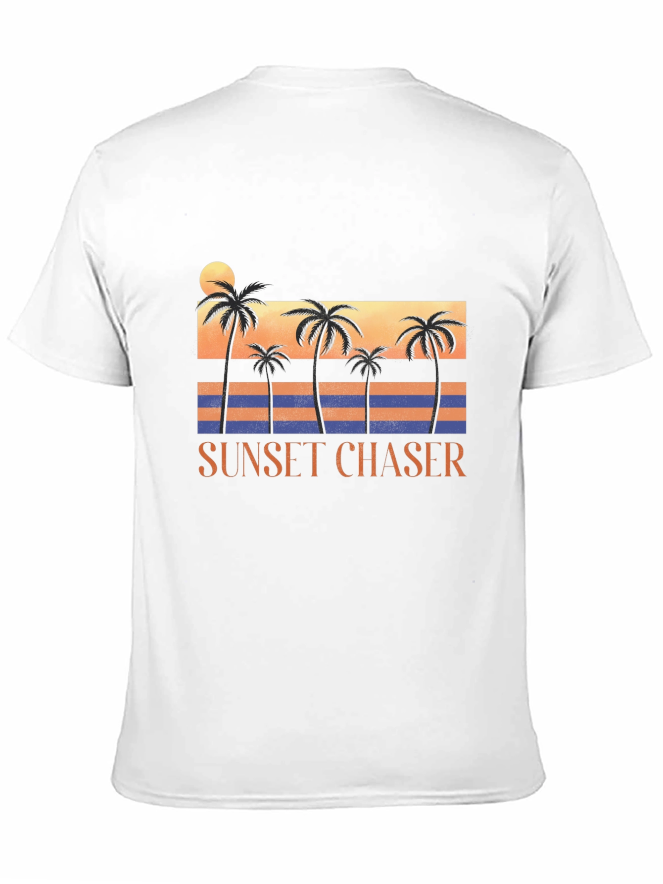 Sunset Chaser Graphic Tee - Tropical Palm Tree Design