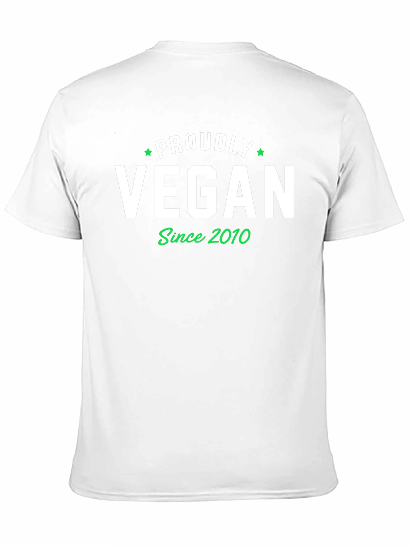 Proudly Vegan Since 2010 Black T-Shirt