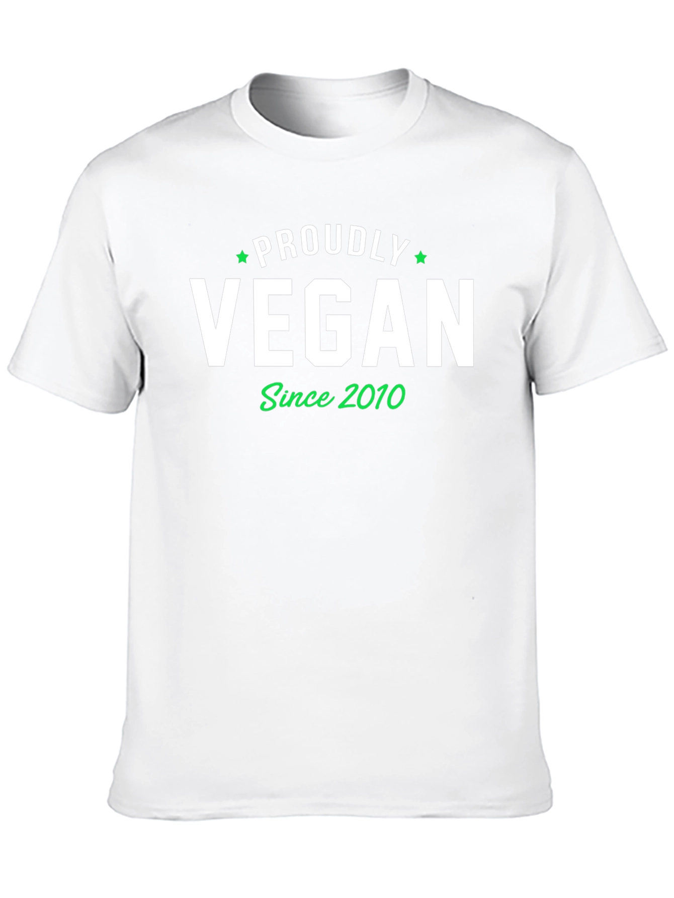 Proudly Vegan Since 2010 Black T-Shirt