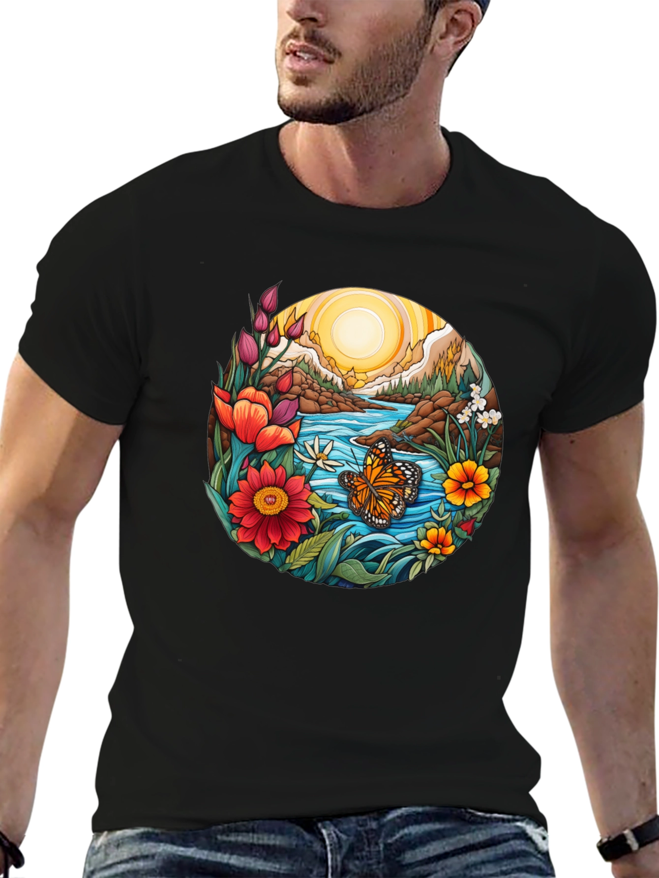 Nature Inspired Graphic T-Shirt