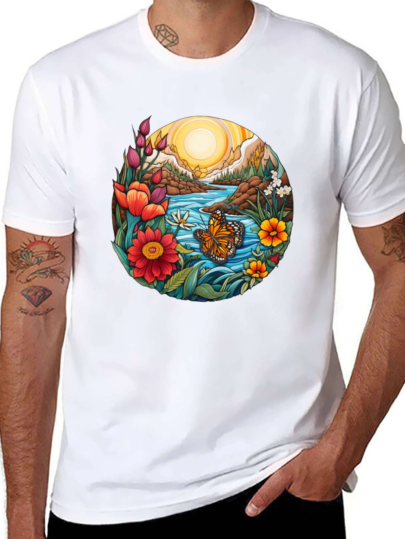 Nature Inspired Graphic T-Shirt