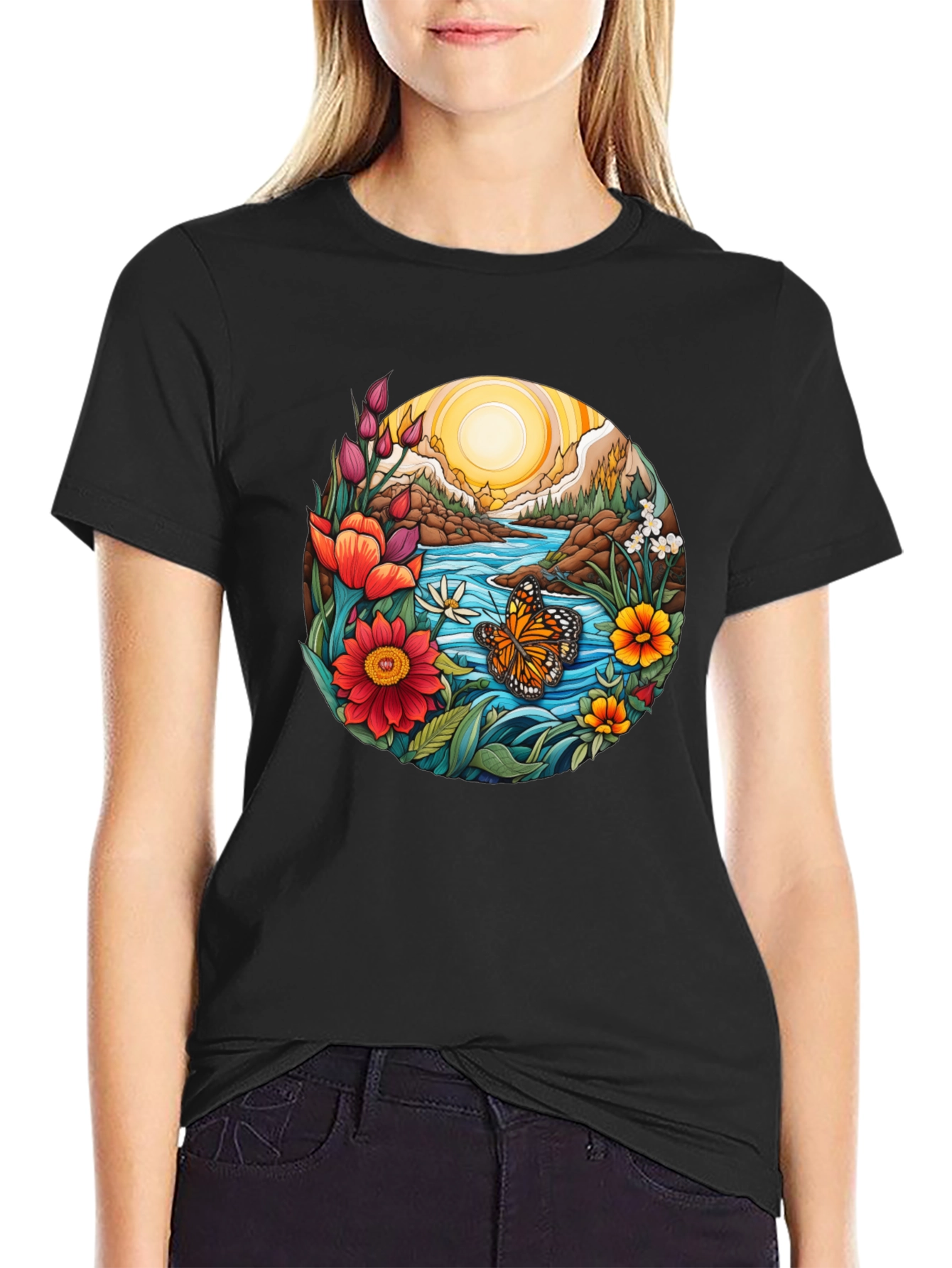 Nature Inspired Graphic T-Shirt