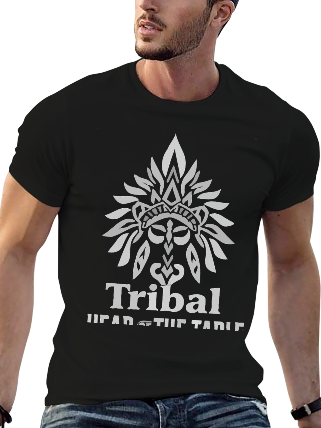Tribal Chief Graphic T-Shirt - Head of the Table