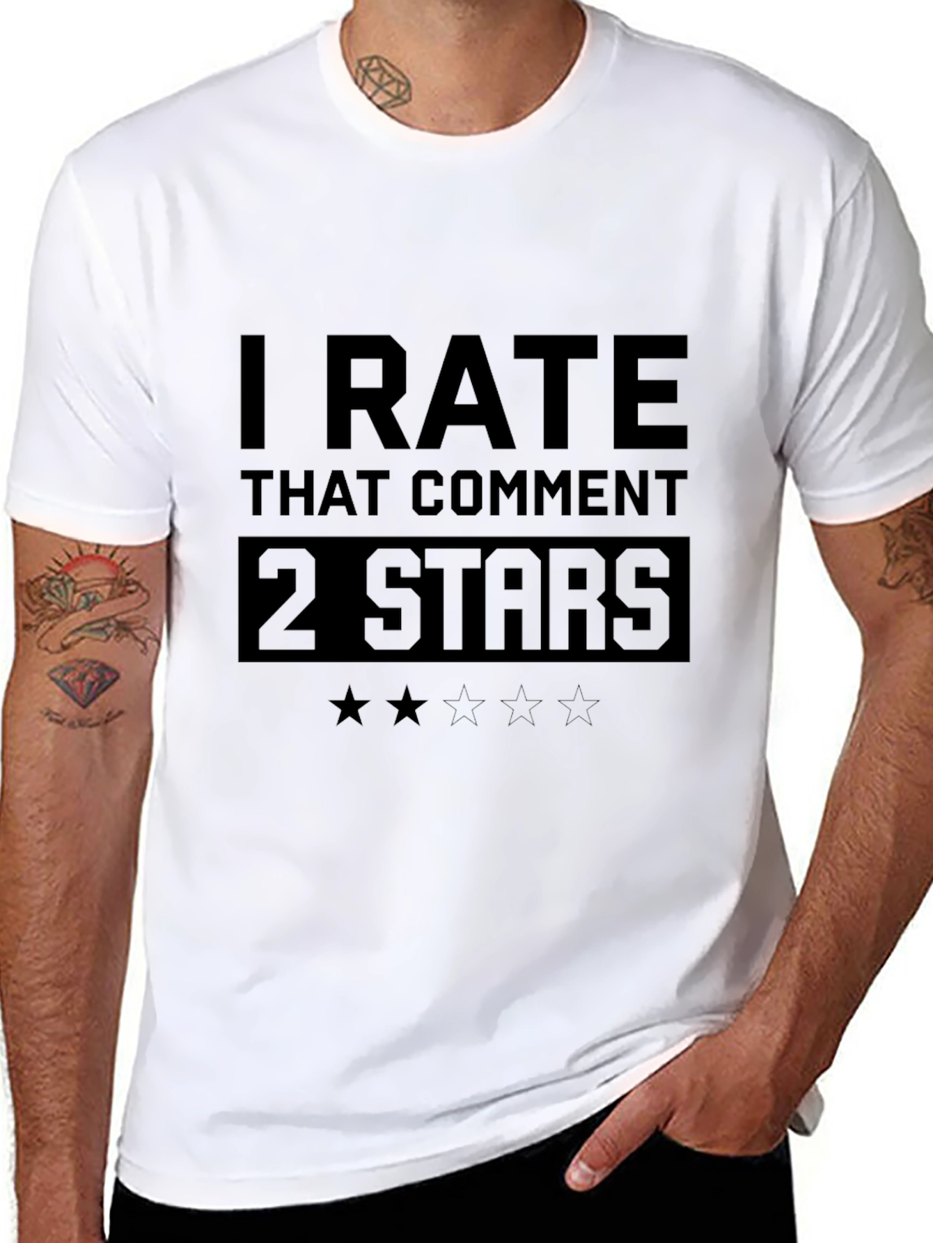 I Rate That Comment 2 Stars Funny T-Shirt