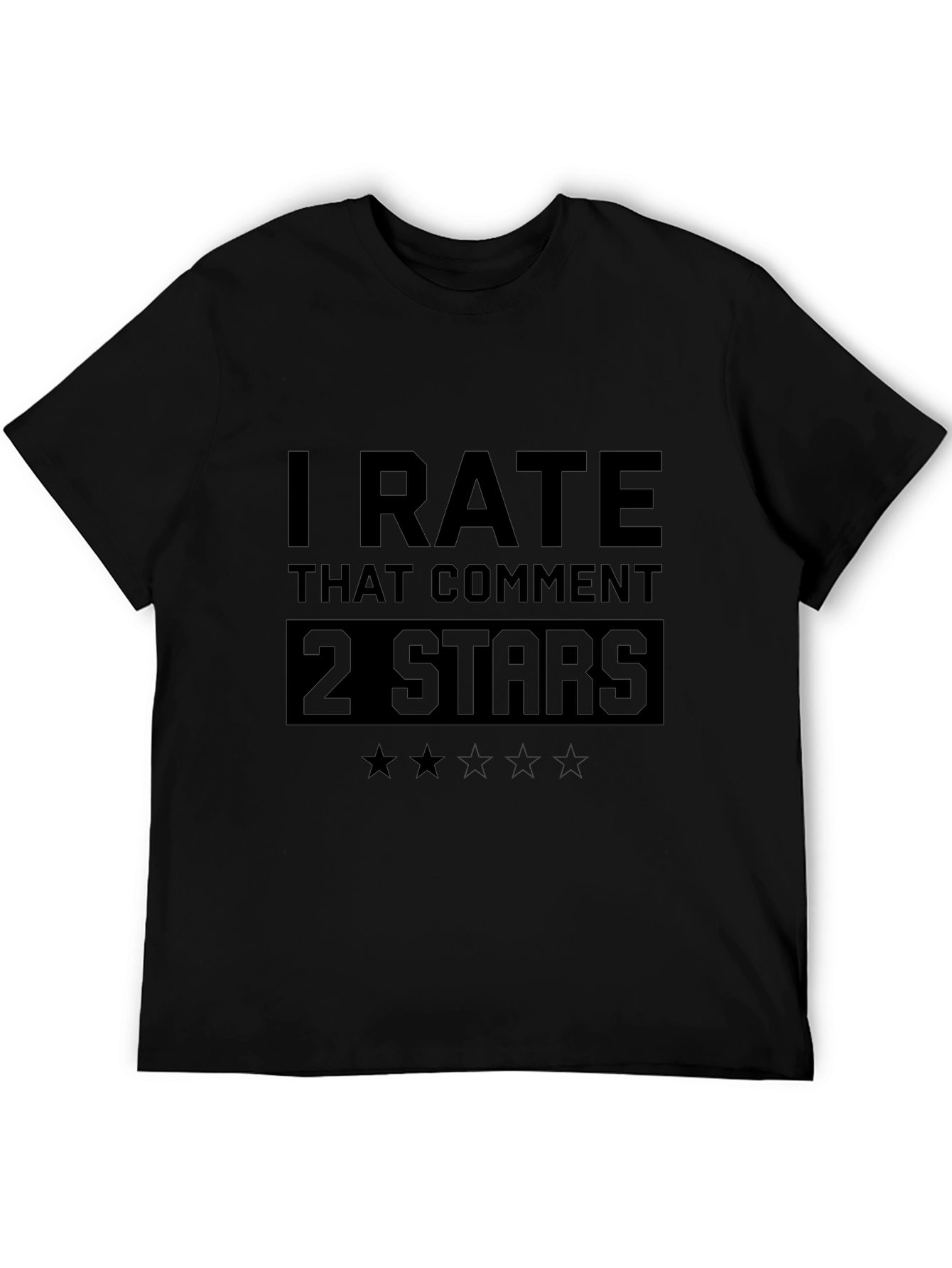 I Rate That Comment 2 Stars Funny T-Shirt
