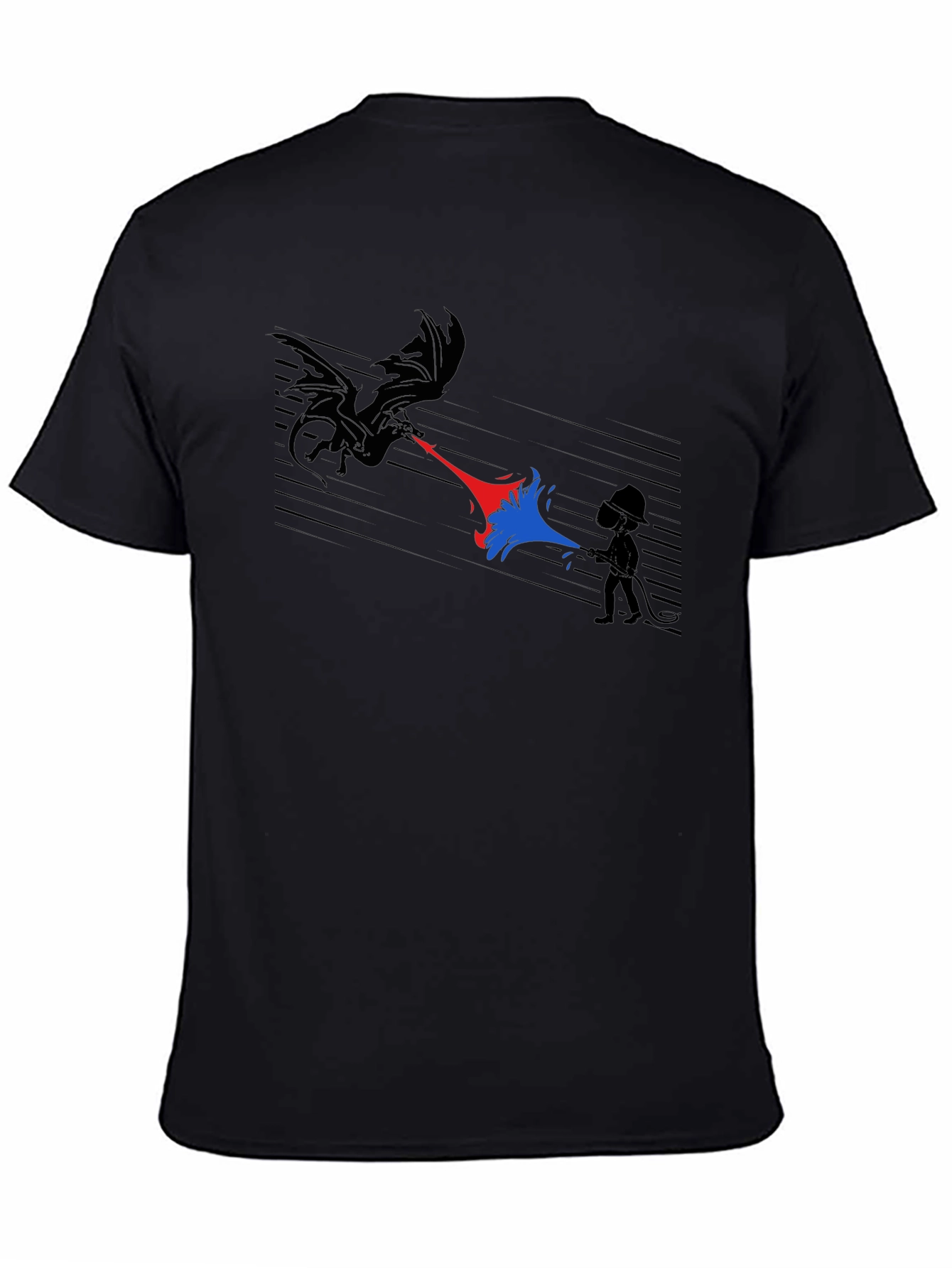 Dragon vs Mage Graphic T-Shirt