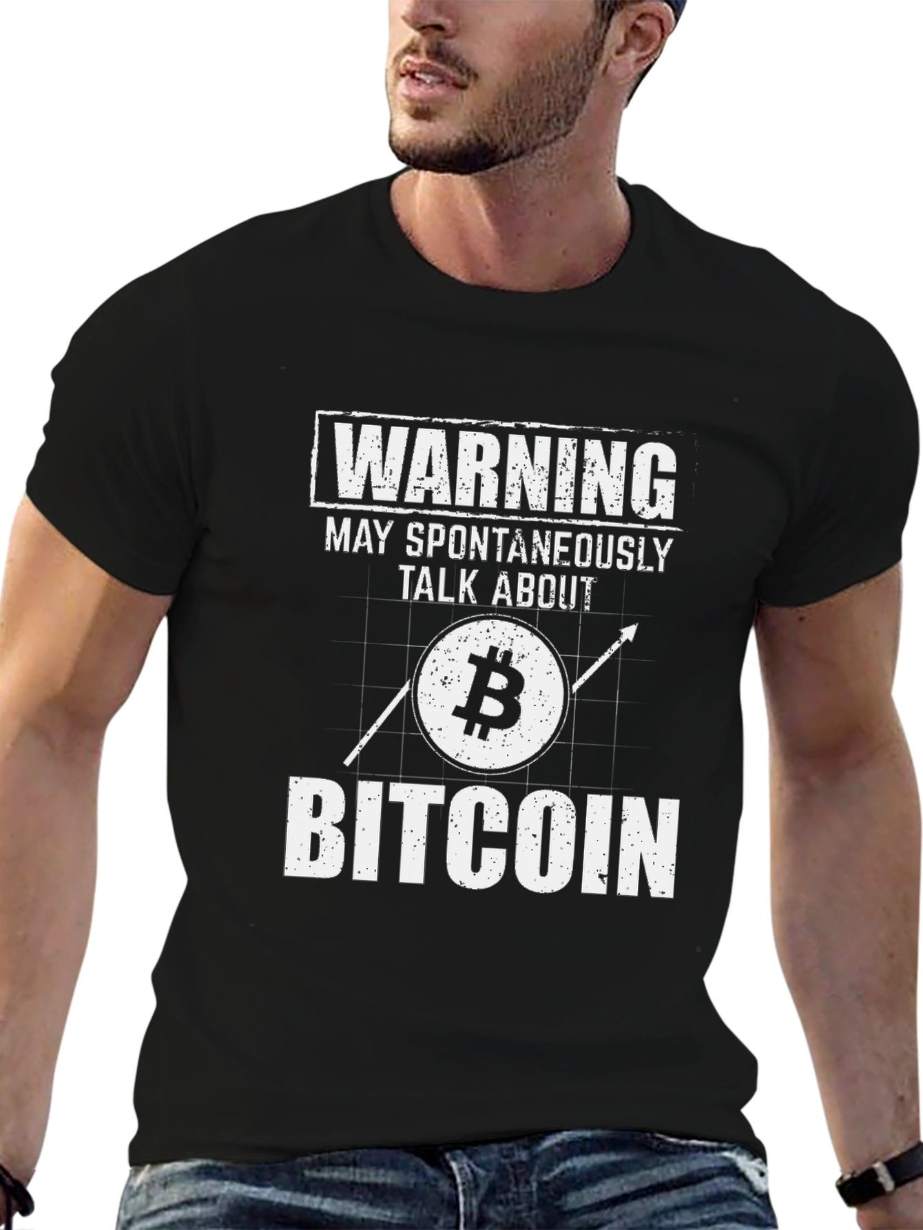 Warning: May Spontaneously Talk About Bitcoin T-Shirt