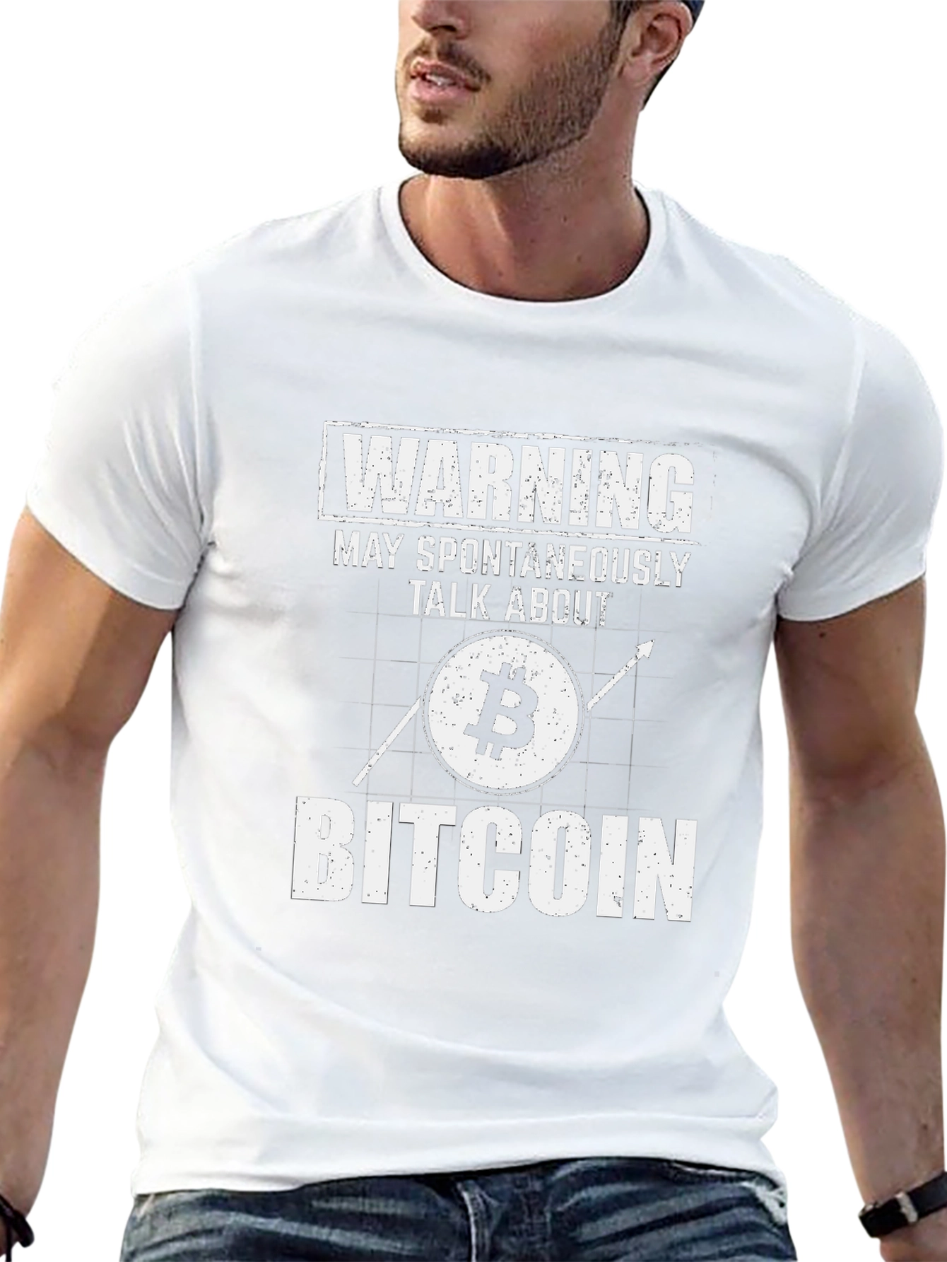 Warning: May Spontaneously Talk About Bitcoin T-Shirt