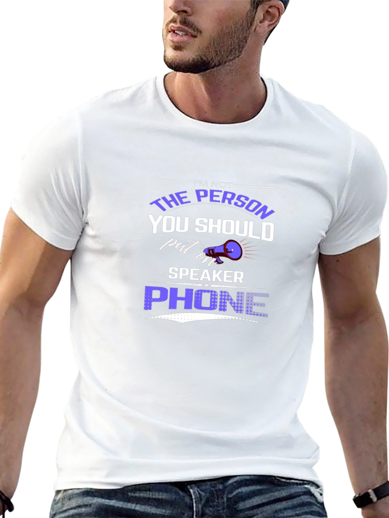 Humorous Speaker Phone Graphic Tee
