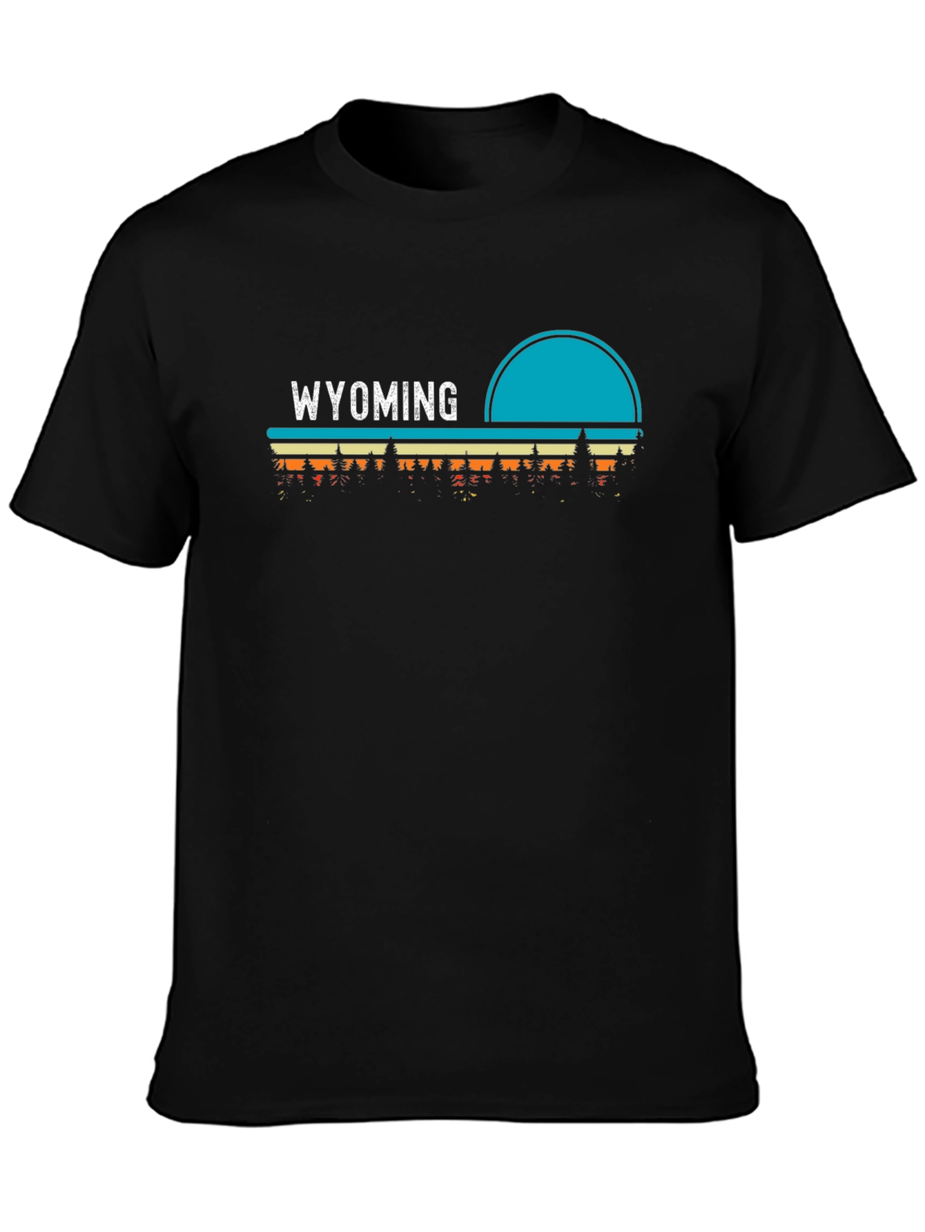 Wyoming Retro Style Graphic T-Shirt