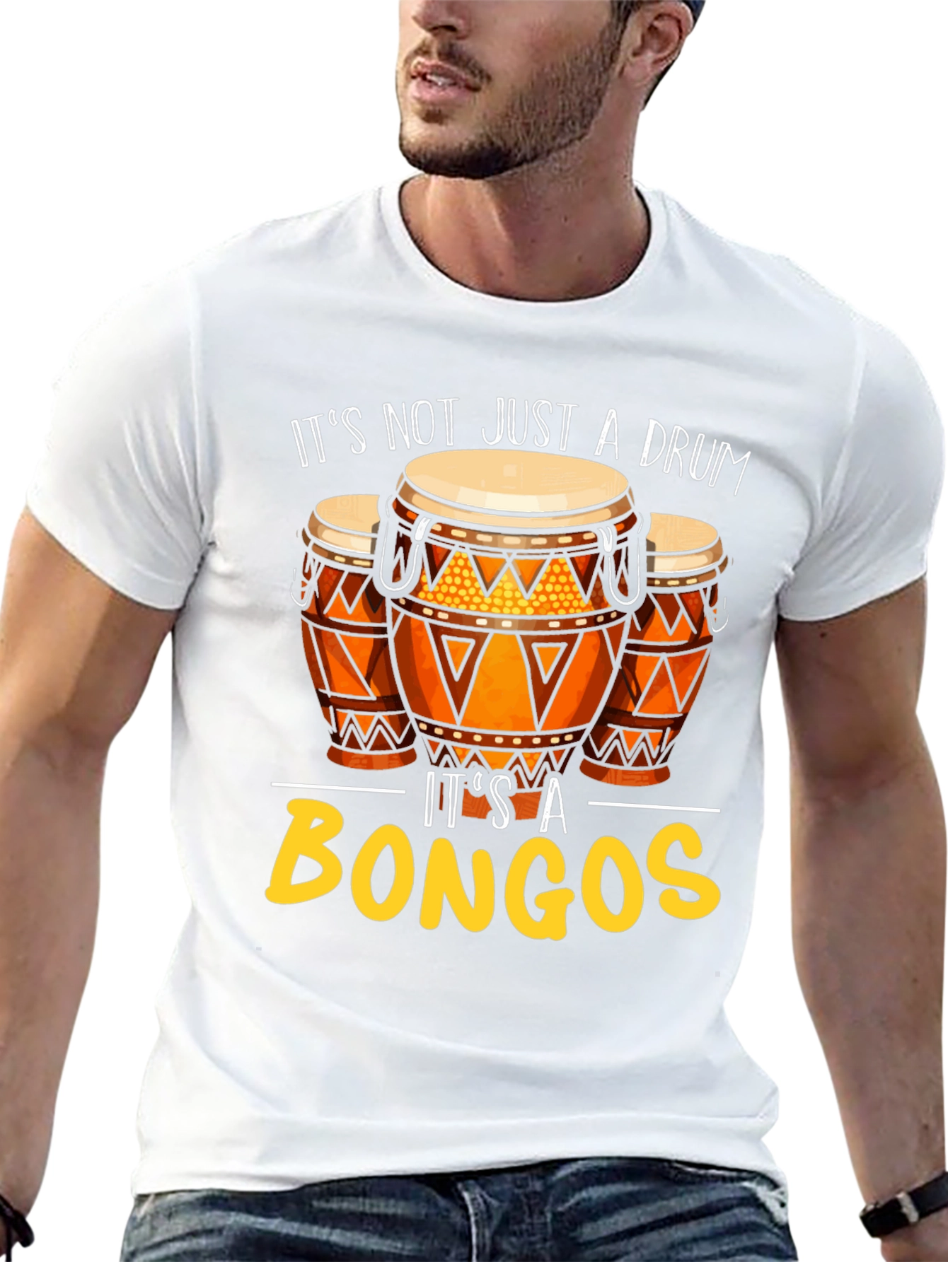 Bongos Graphic Tee: Music Lover T-Shirt