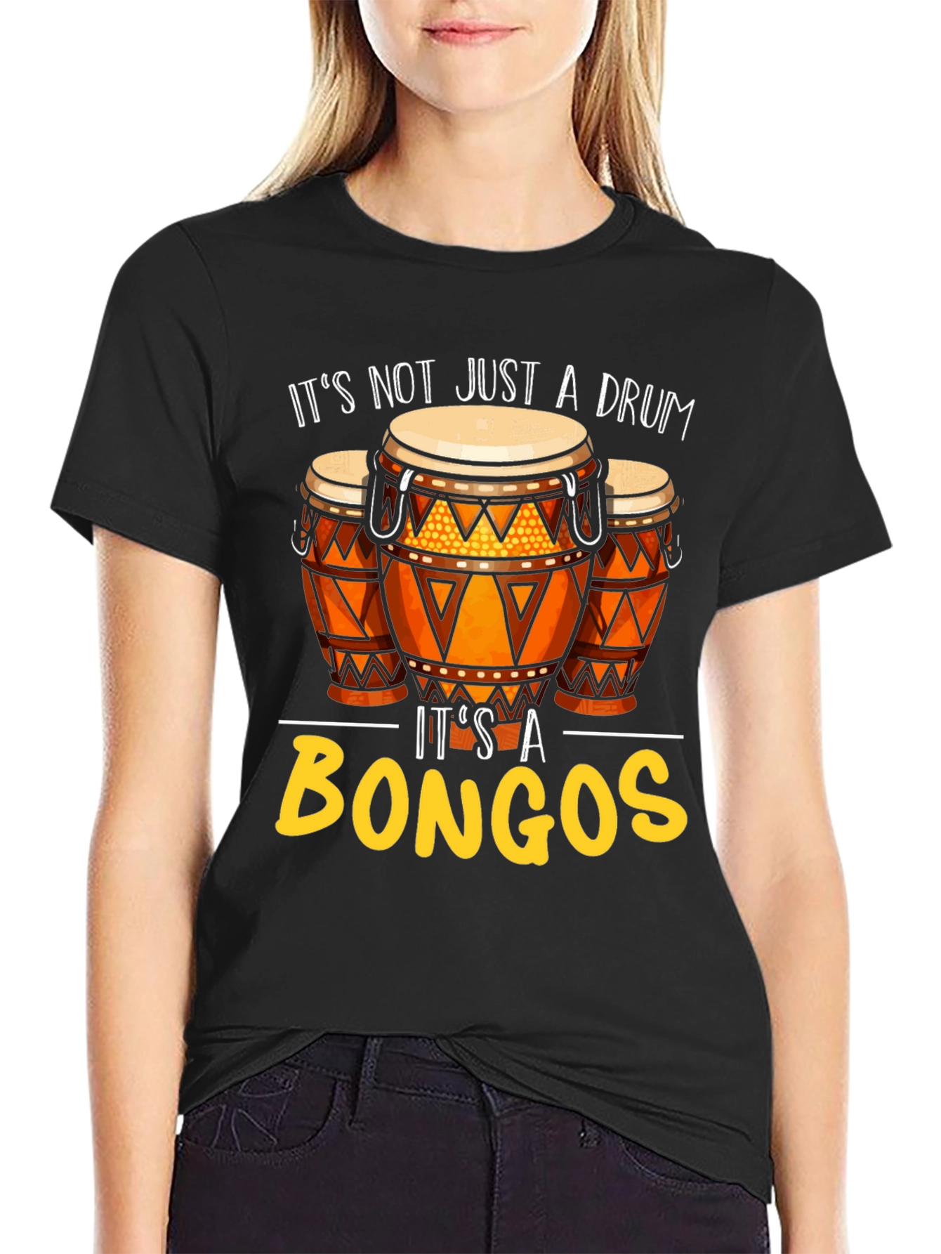 Bongos Graphic Tee: Music Lover T-Shirt