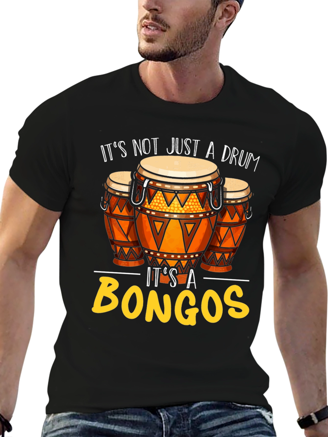 Bongos Graphic Tee: Music Lover T-Shirt